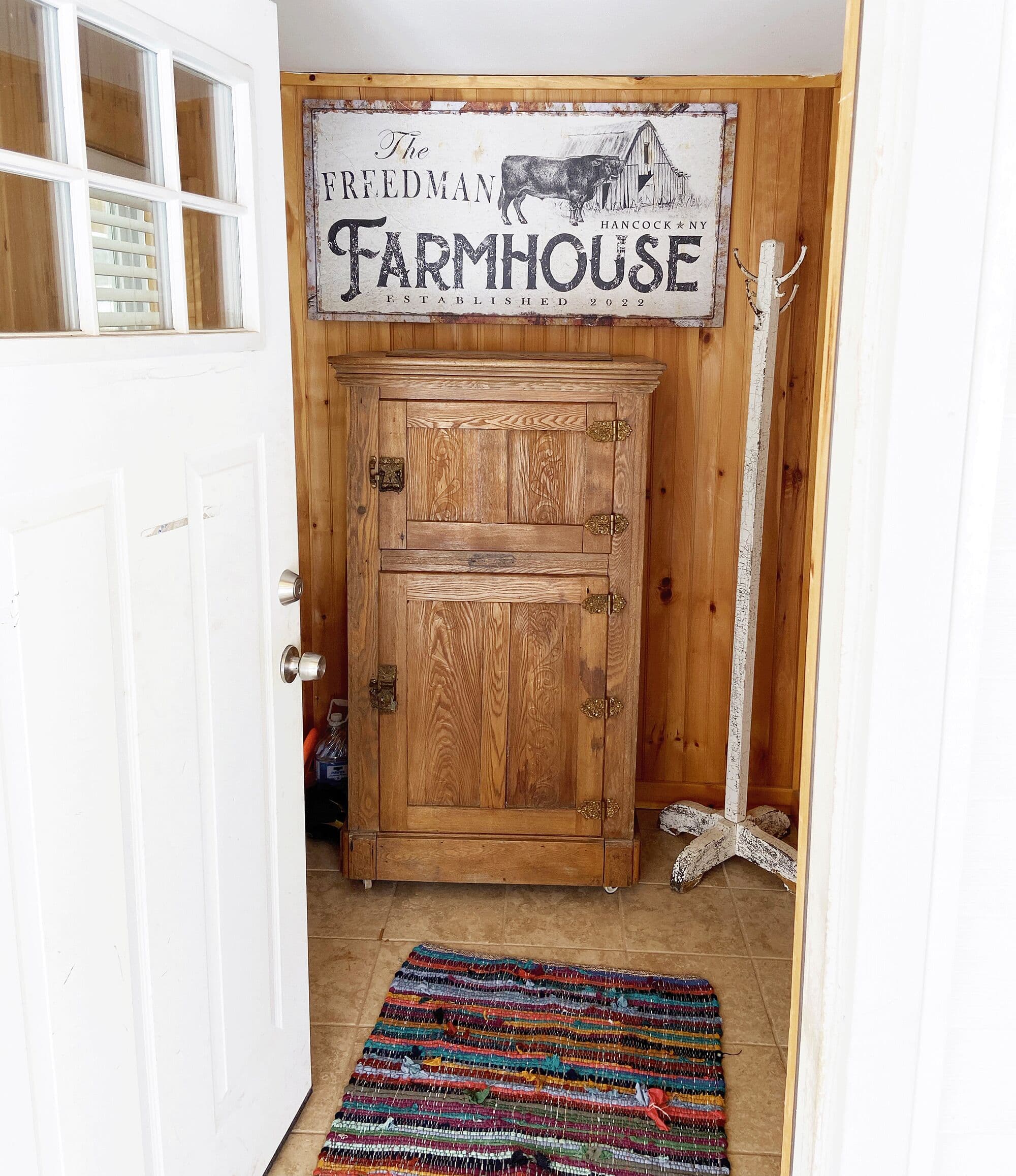 Entryway. Welcome to Freedman's French Woods Farmhouse