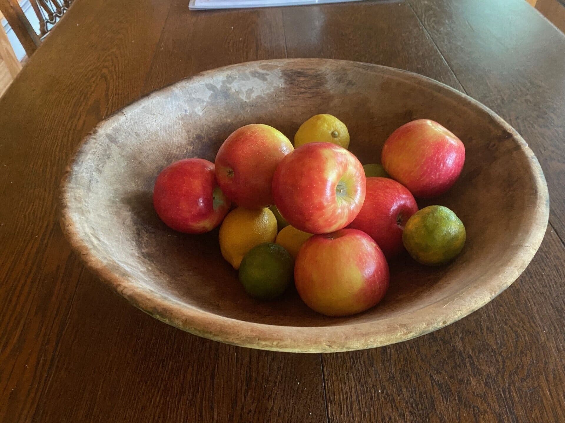Rustic  accents (and an apple tree!)
