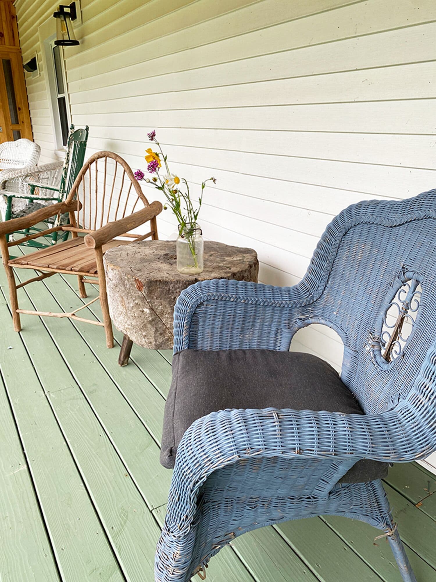 Enjoy the breeze on the open-air porch