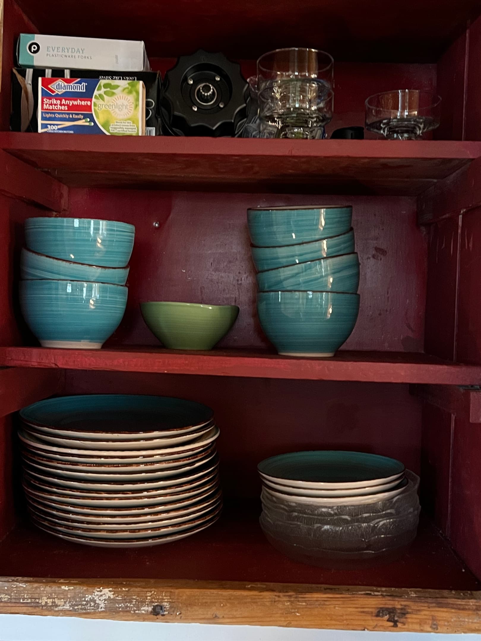 plenty of plates and bowls
