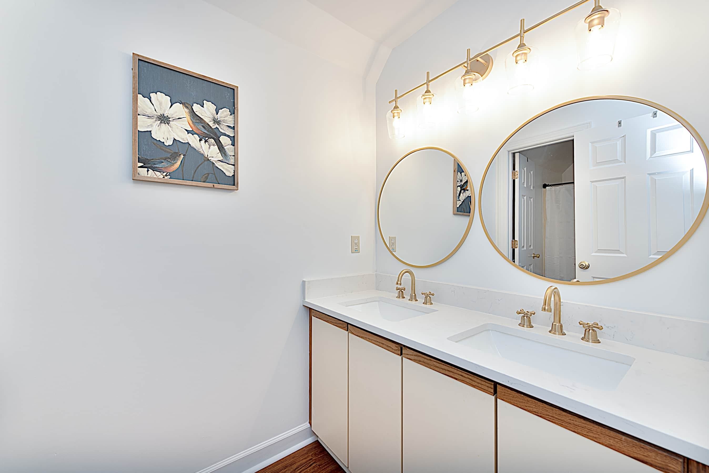Top Floor Bathroom with Dual Vanity