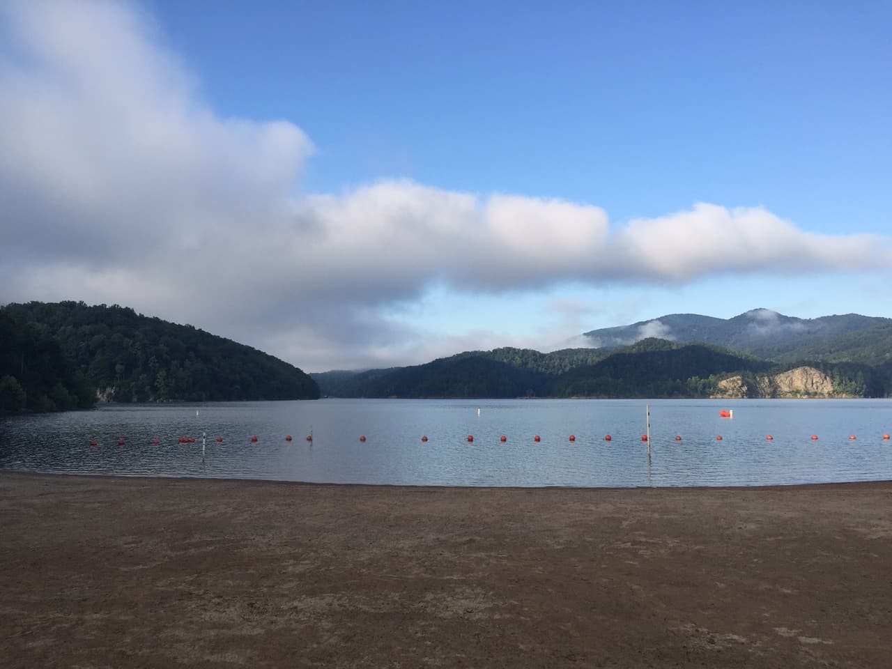 Lake Moomaw swim beach