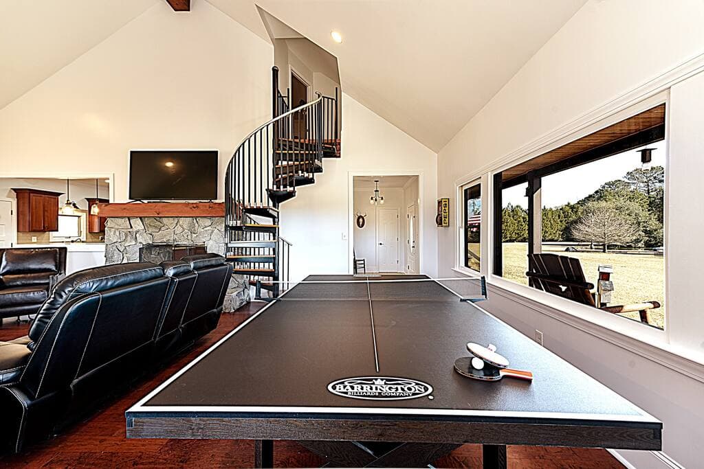 Ping Pong Table overlooking the Pond