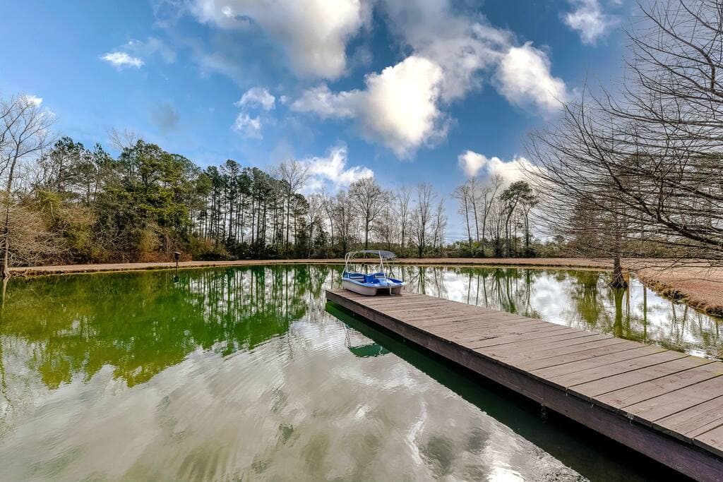 Dock to fish off of or Take out the Pedal Boat