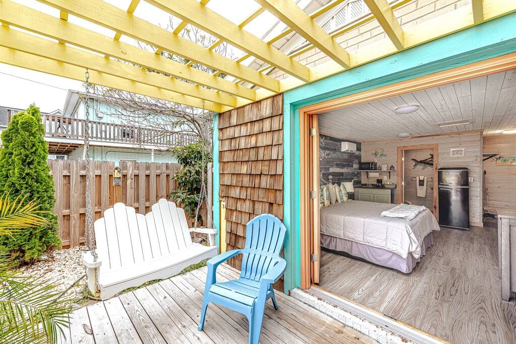 Porch Swing and Patio