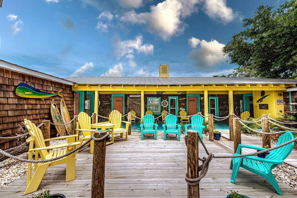 Enjoy the company of other guests on the patio