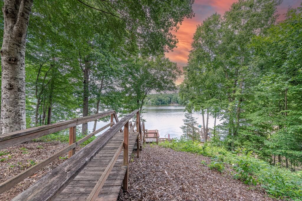 Pathway to Dock and Boathouse