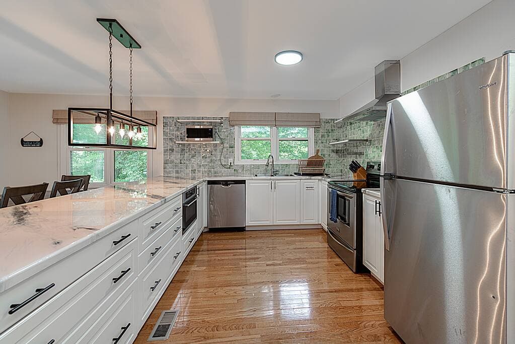Side A Kitchen with Stainless Steel Appliances