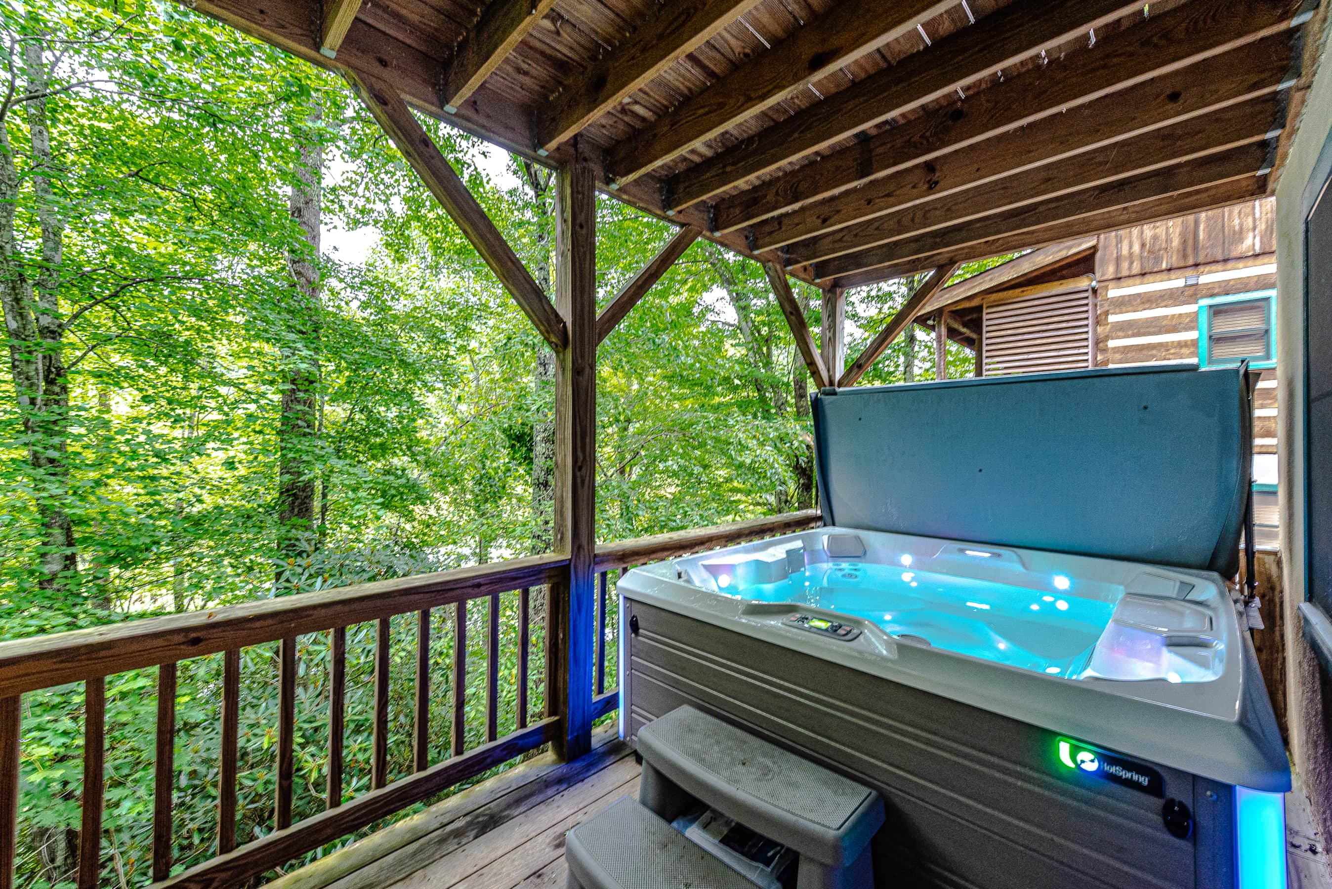 Hot Tub overlooking Lake