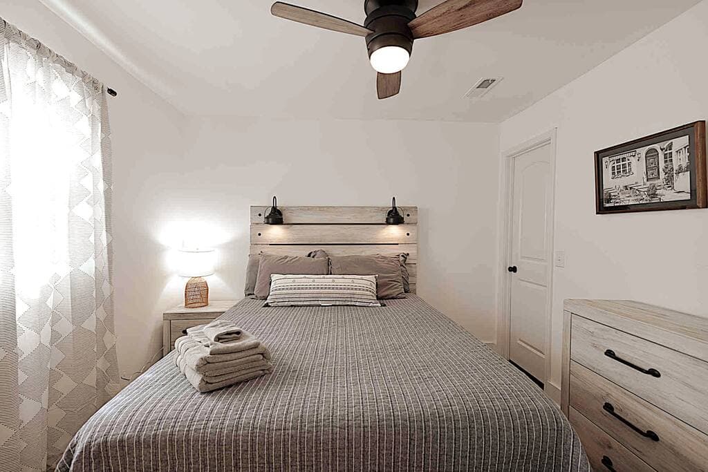 Queen Bed in Master Bedroom