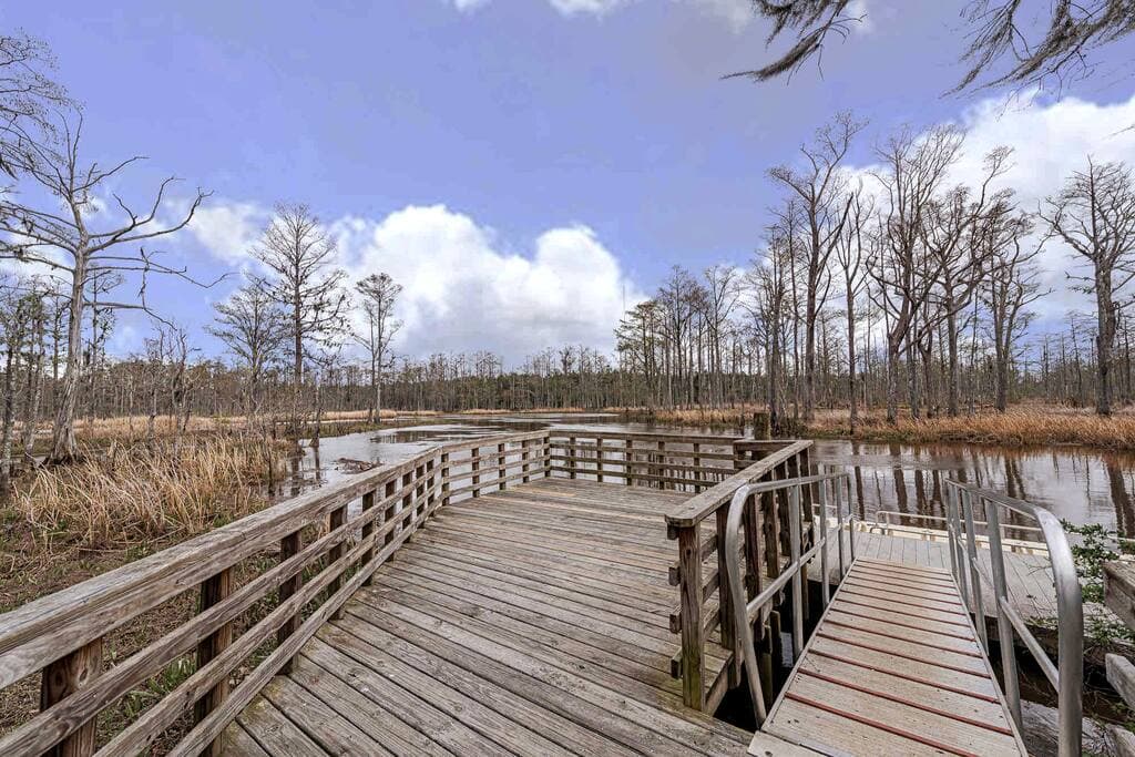 Fish or just enjoy Mill Creek at Cypress Cove Park