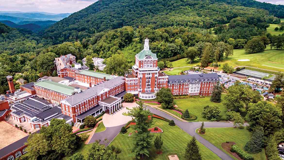 Omni homestead resort property aerial