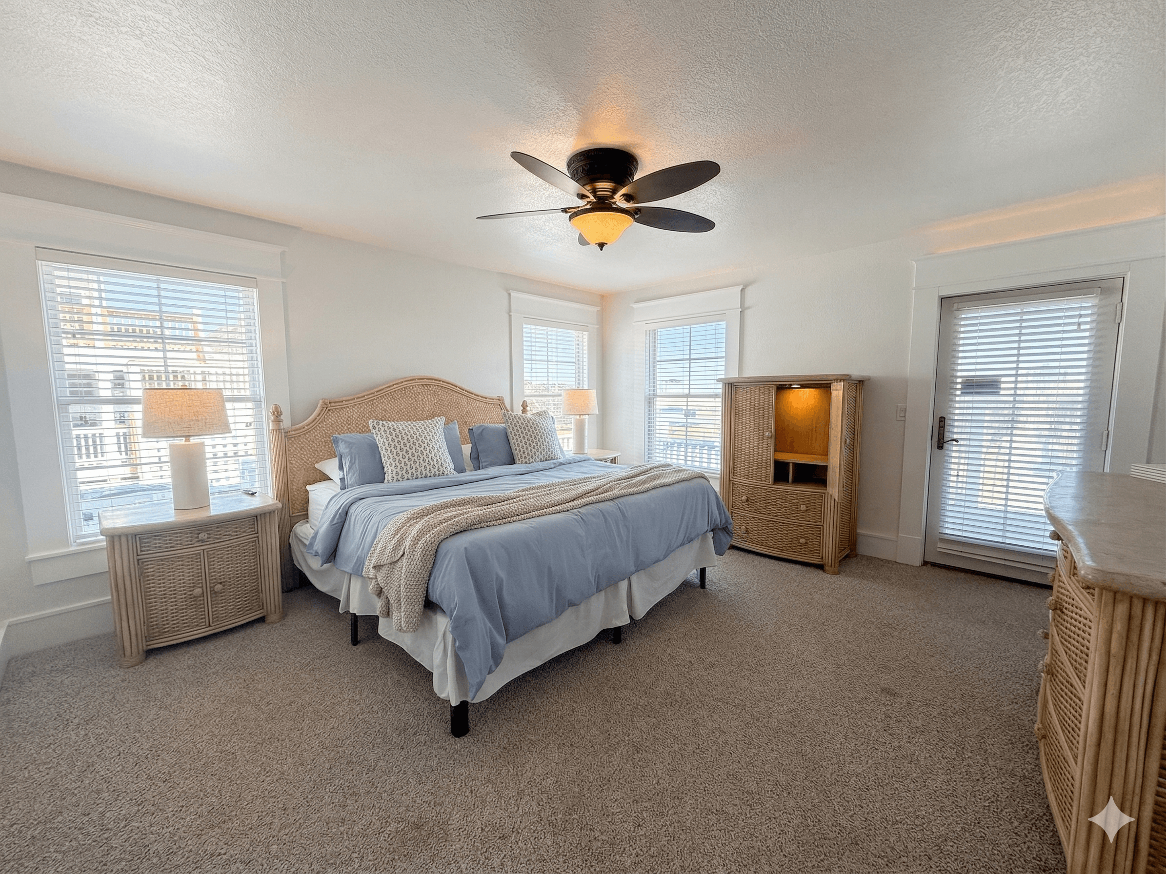 Bedroom 9 — King Master Suite with Ensuite Bathroom & Oceanfront Views | First Floor Retreat at The Mark Twain Estate, Outer Banks