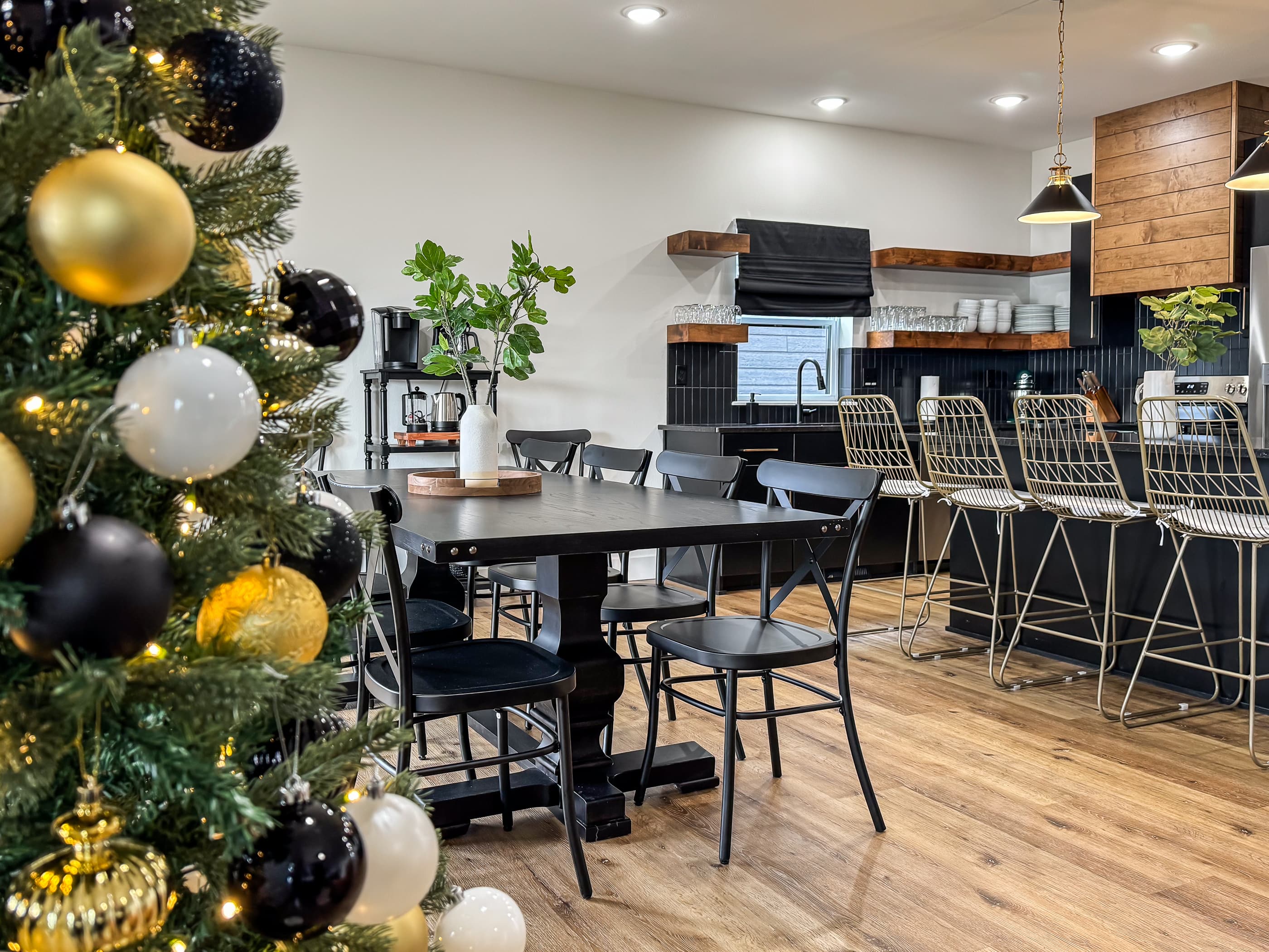 November 1st guests will enjoy a decorated tree for the holidays at Wildflower Lodge