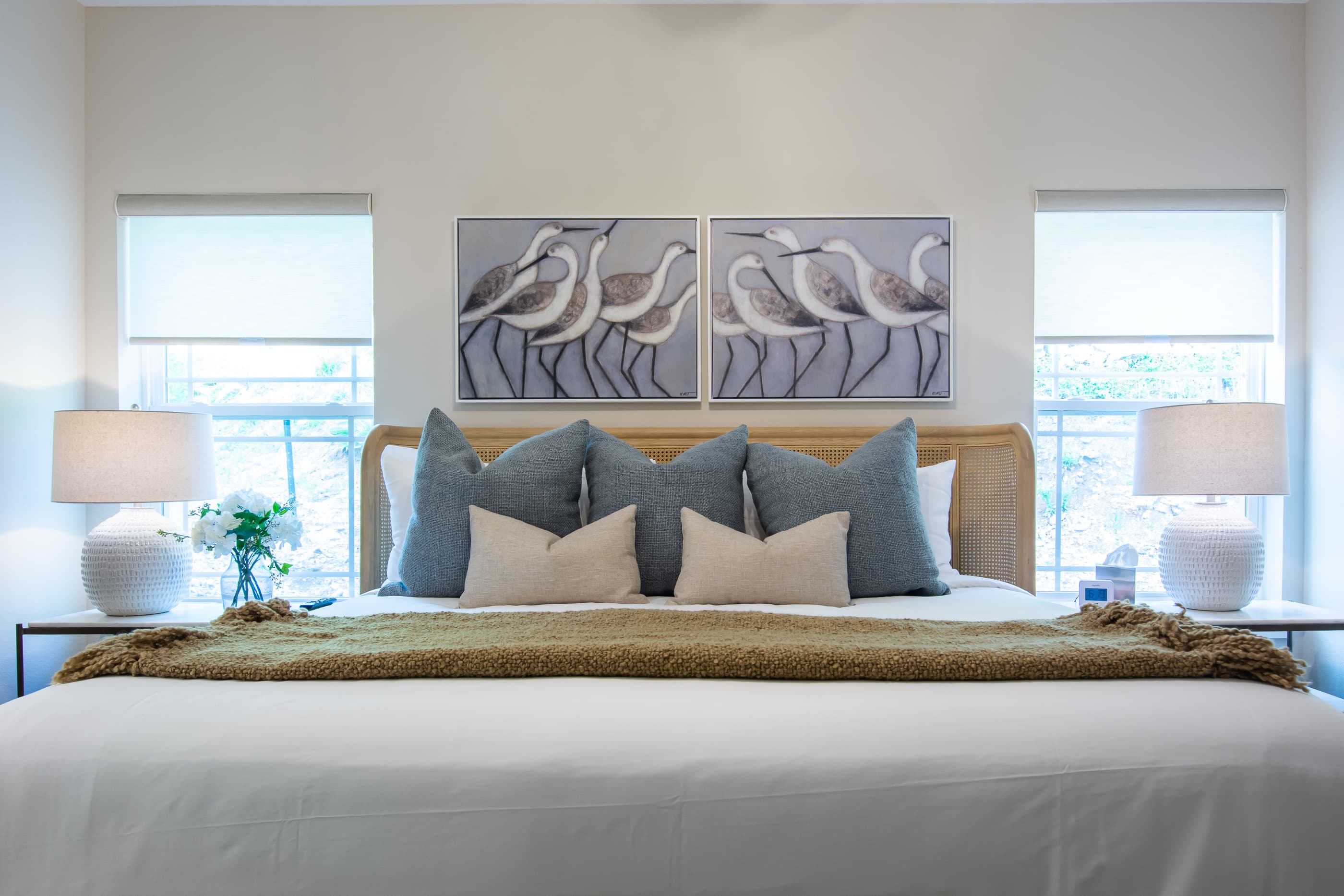 Cozy king bed on main level with en suite bathroom