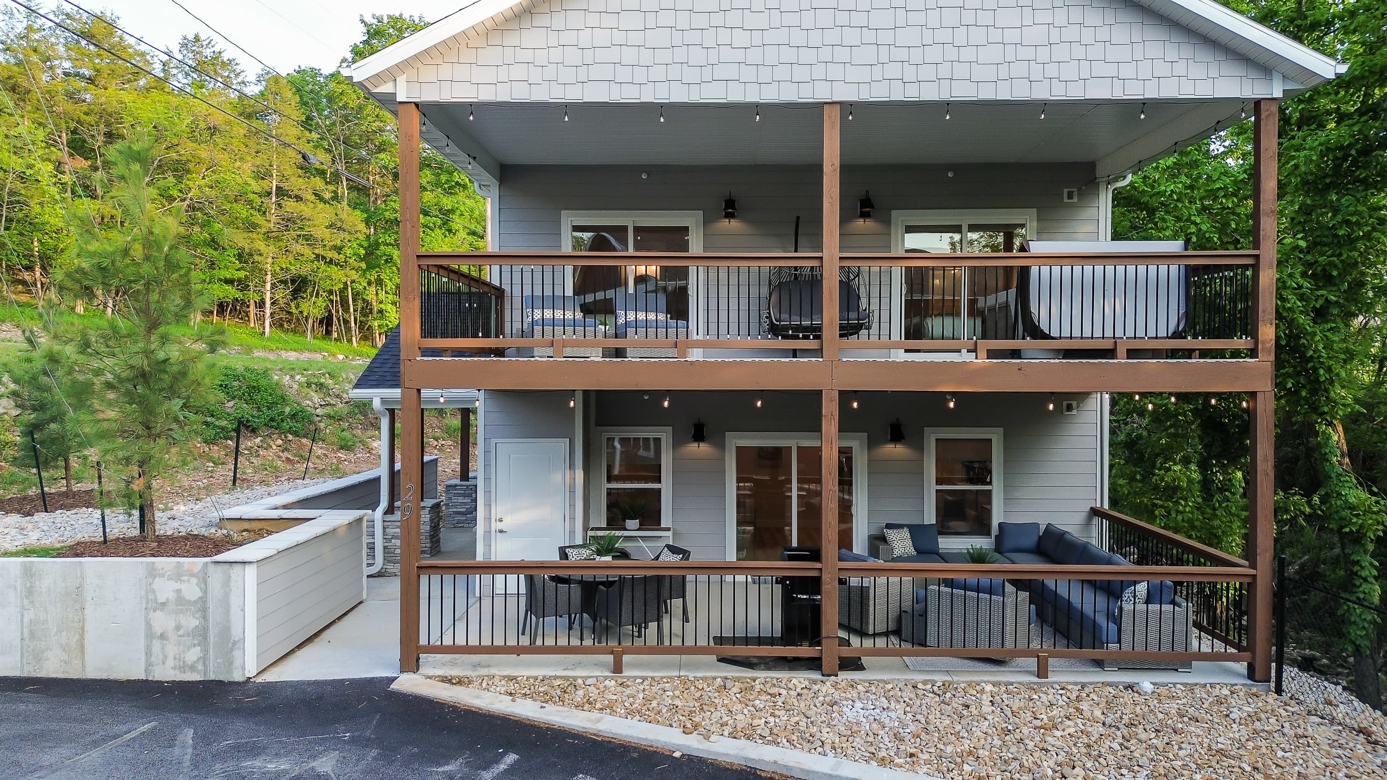 Upper and lower level decks with ample seating and views to match!