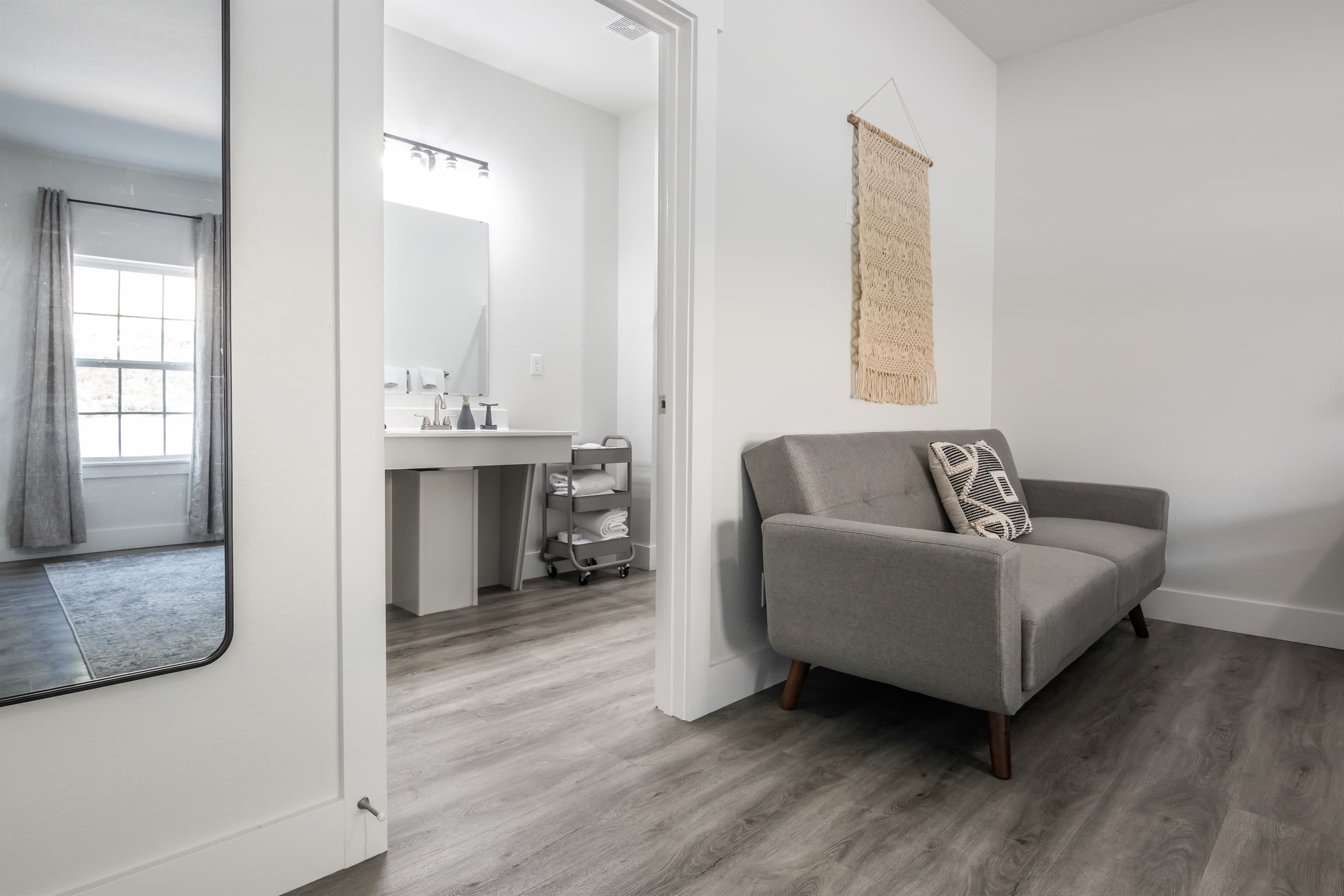 Bedroom 2 (main level, accessible): Futon that folds out as another sleeping option