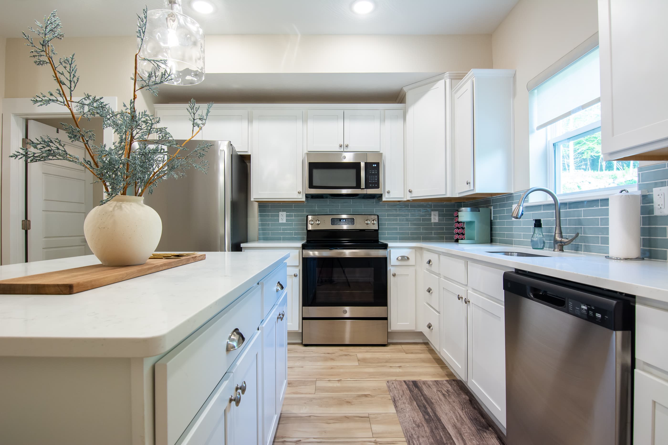 Kitchen with ample countertop space for cooking and prepping meals