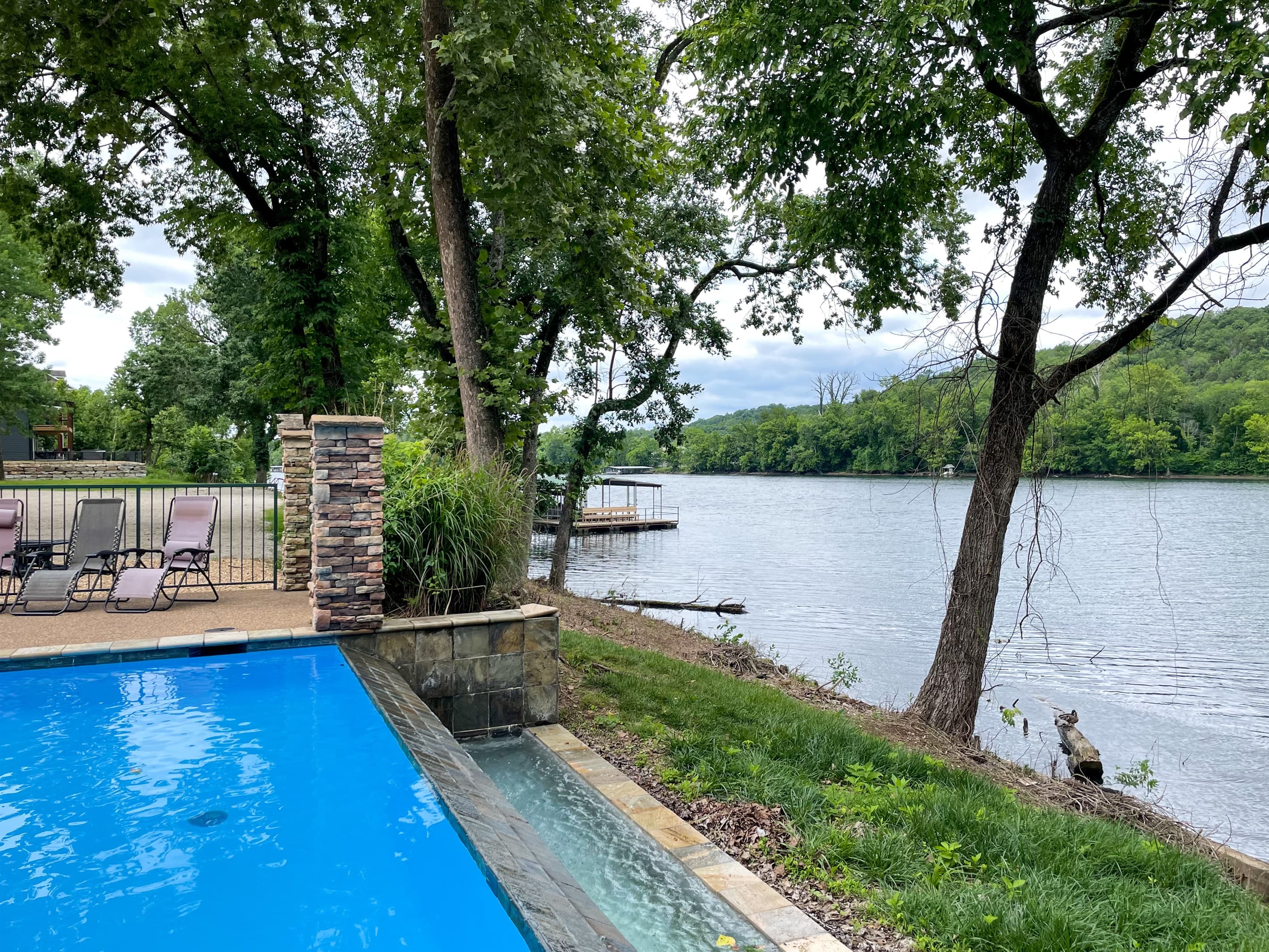 Lake Taneycomo view from neighborhood pool