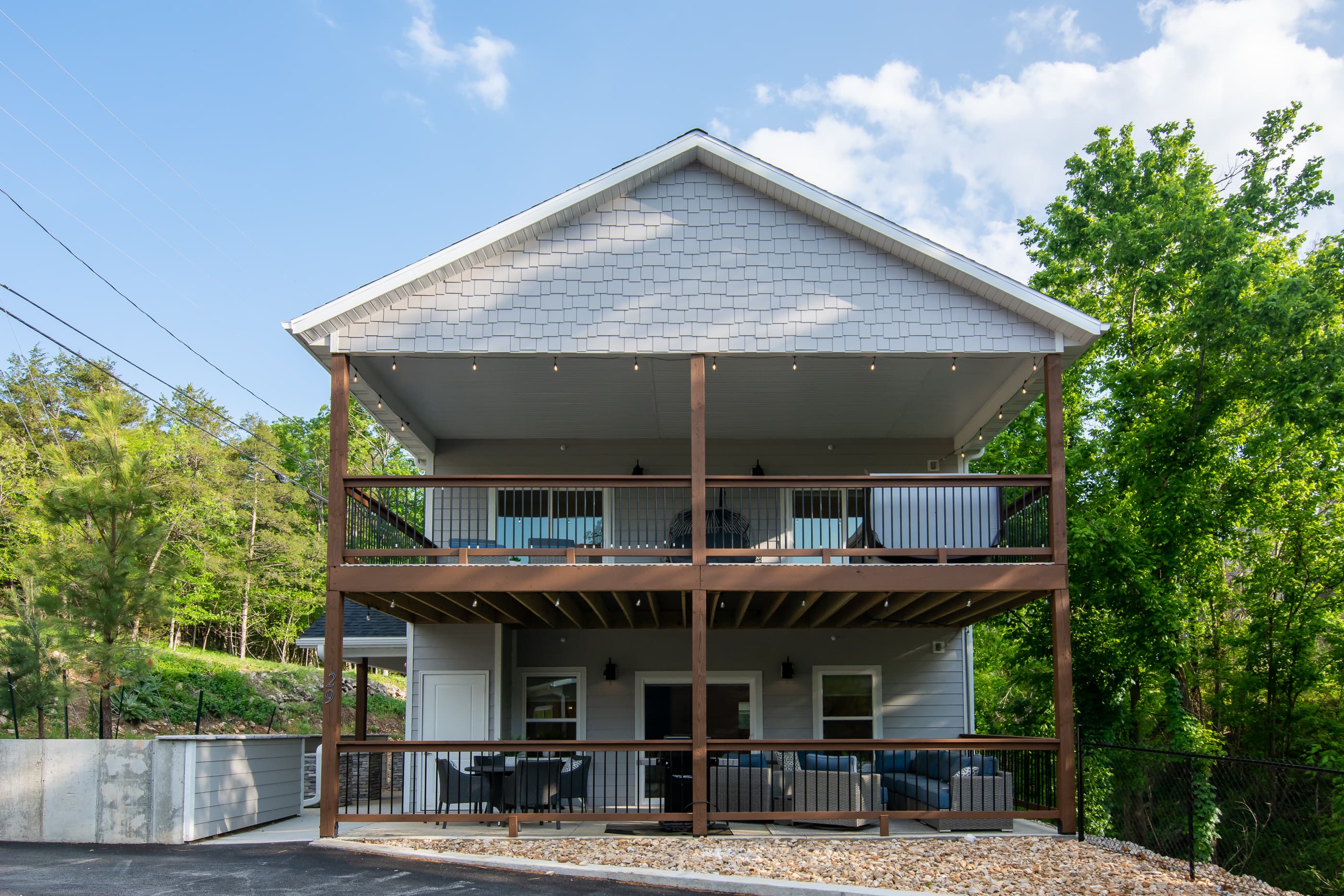 Upper and lower level decks with ample seating and views to match!