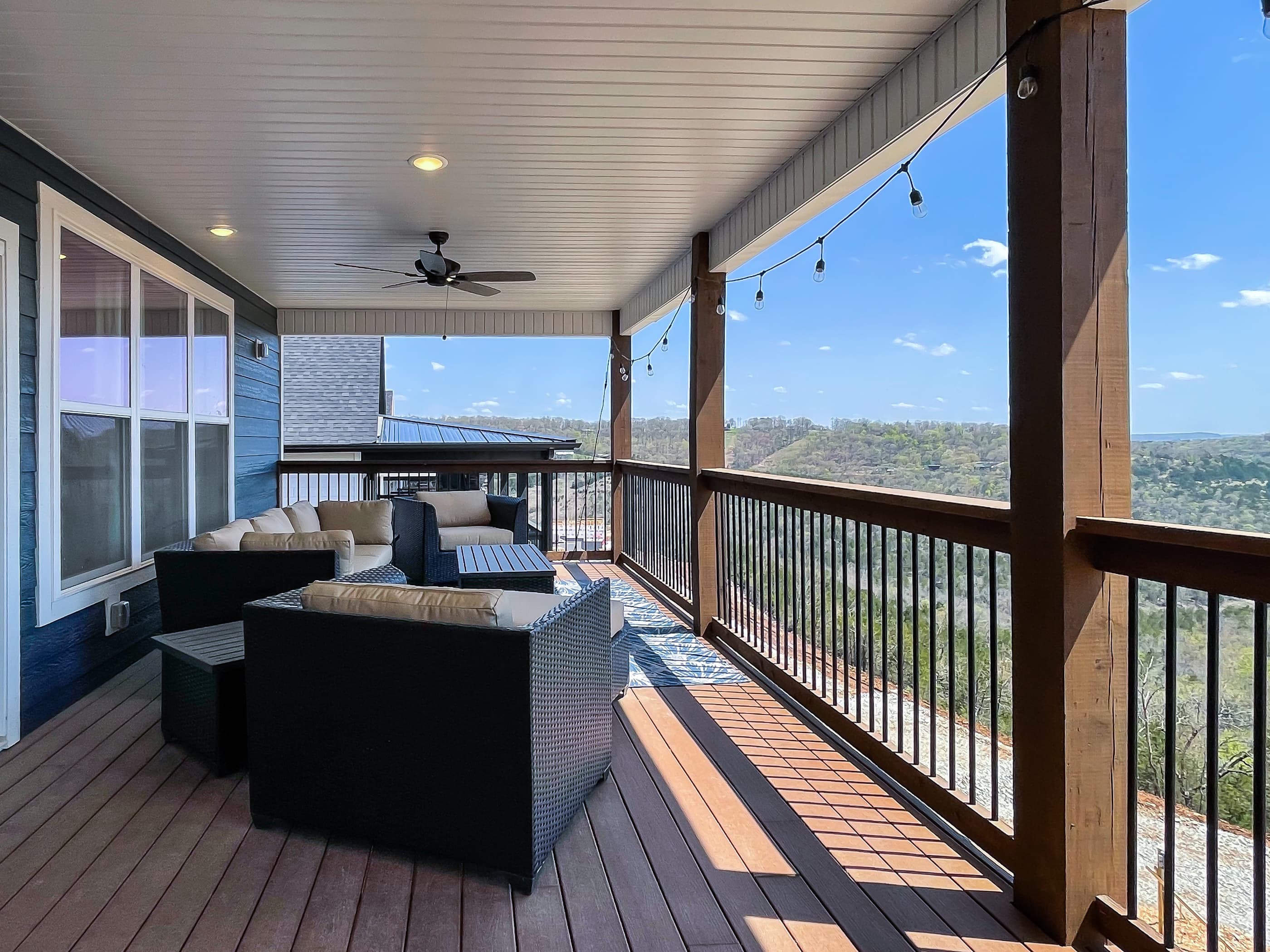 The sectional? We wanted to ensure ample seating for the entire family!
