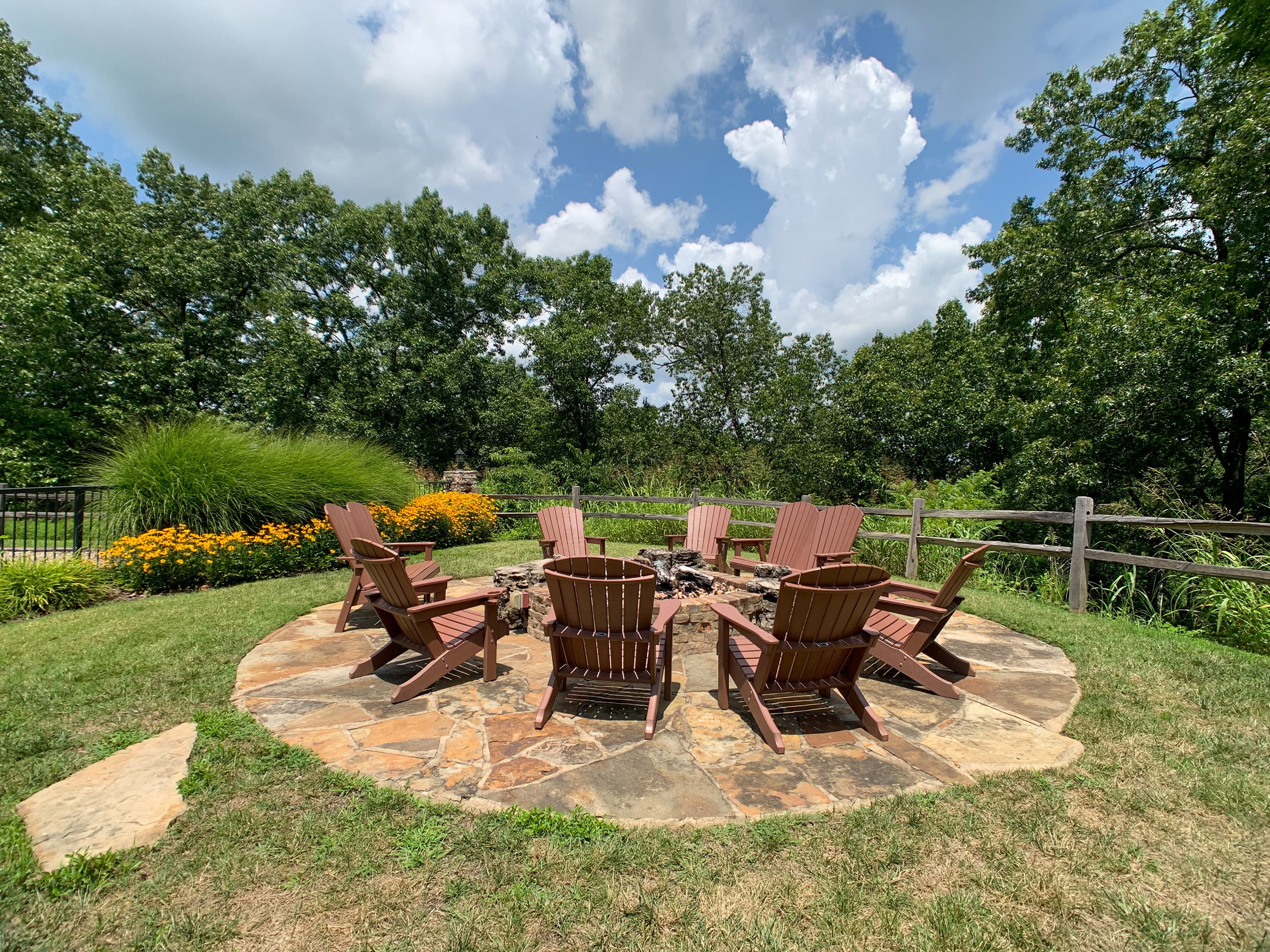 Neighborhood fire pit area