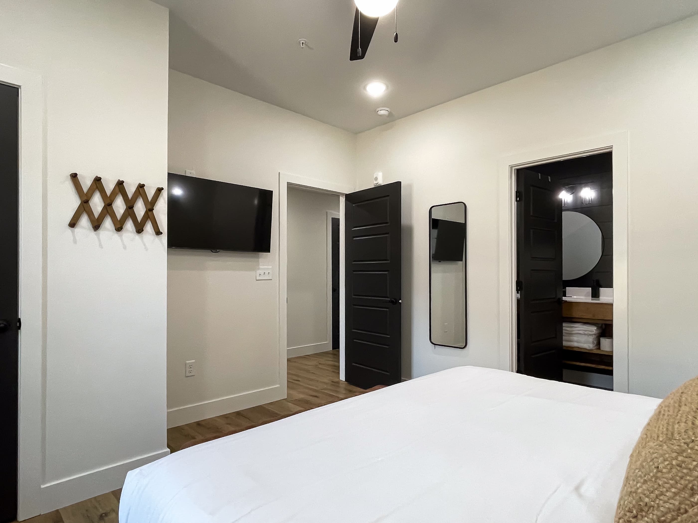 Bedroom 2: Tv and bathroom attached and has a door to it as well from hallway