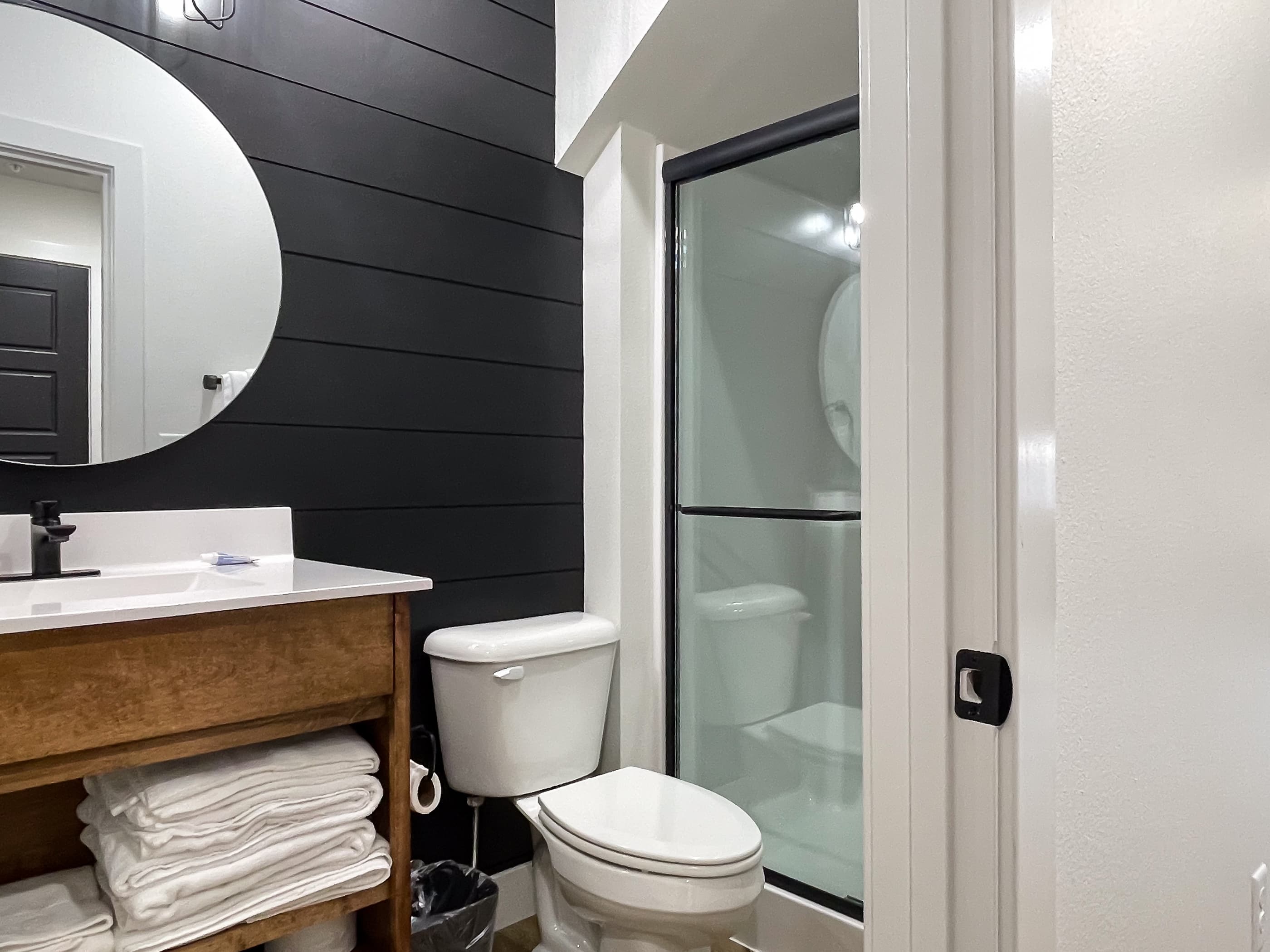 Hallway bathroom on lower level