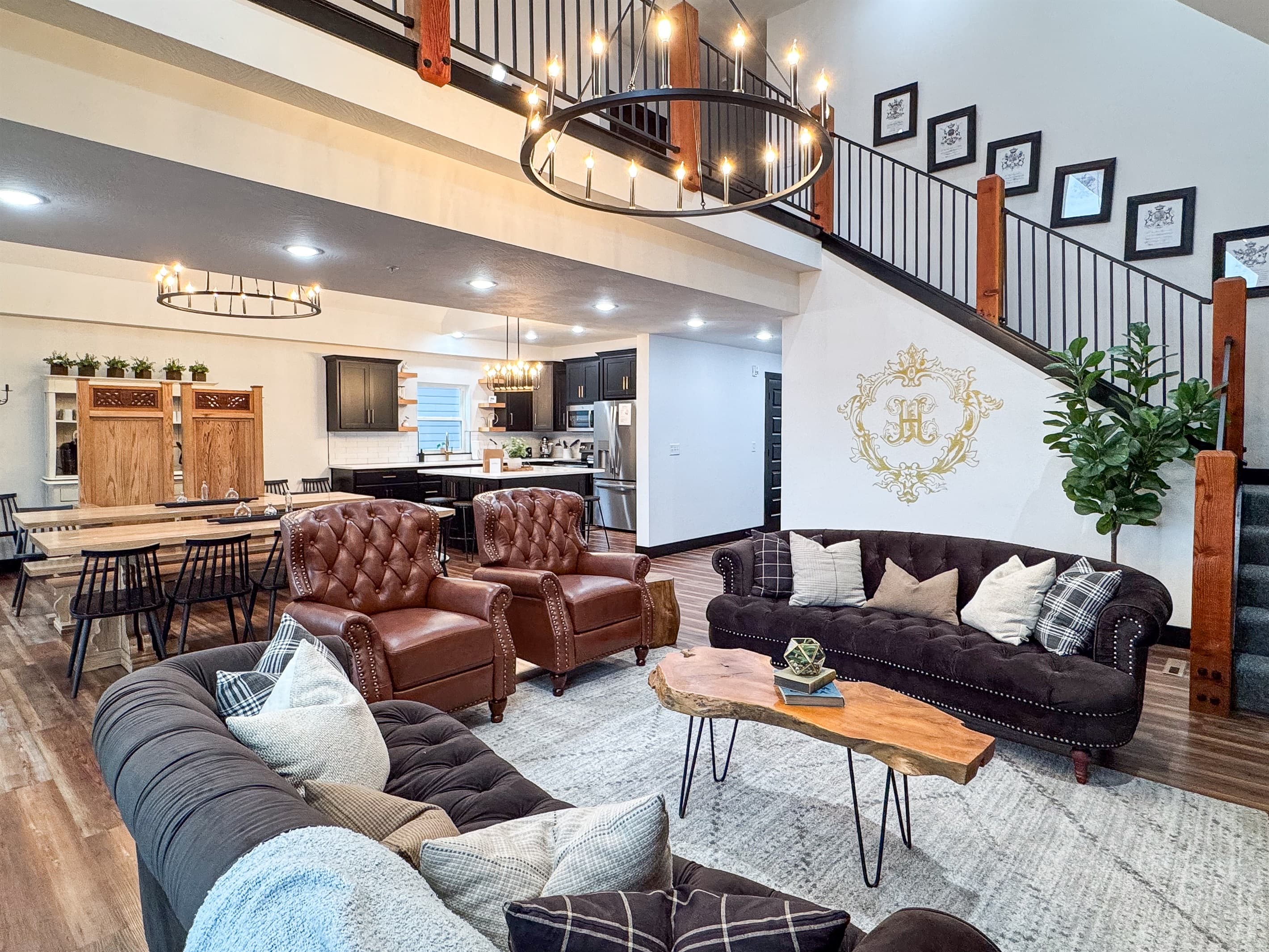 Great room with inviting seating and open concept