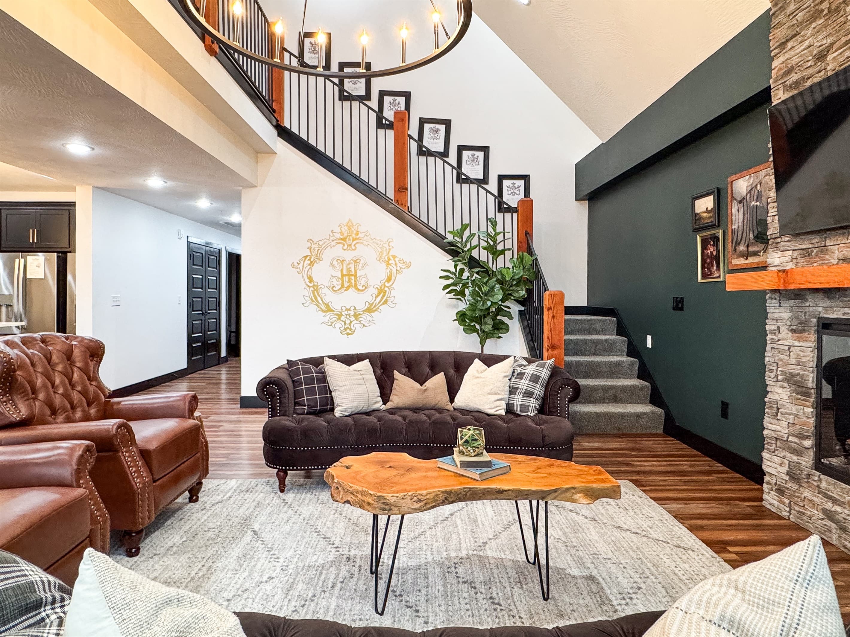 Great room with inviting seating and open concept