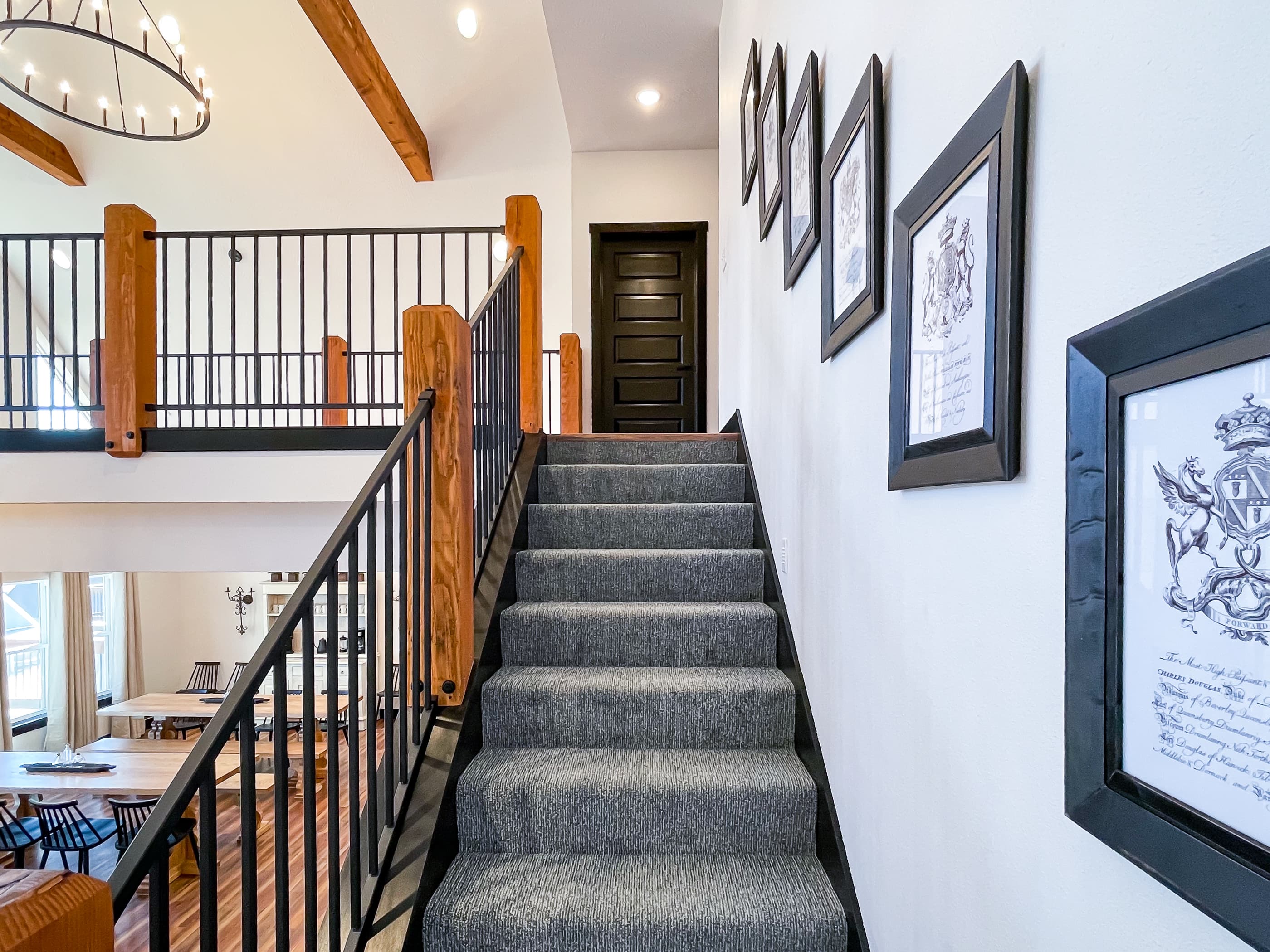 Upper level stairwell from main level