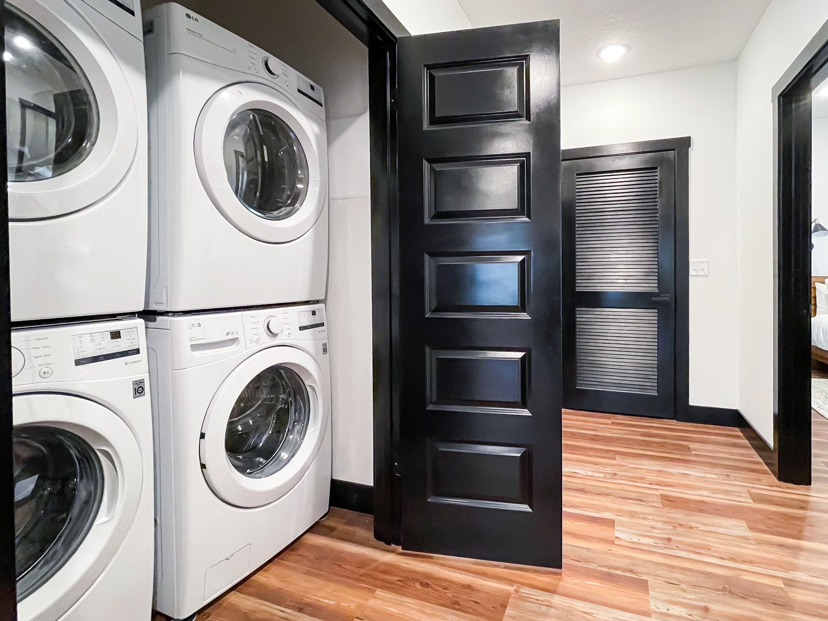 Two (2) washer/dryer combos on lower level