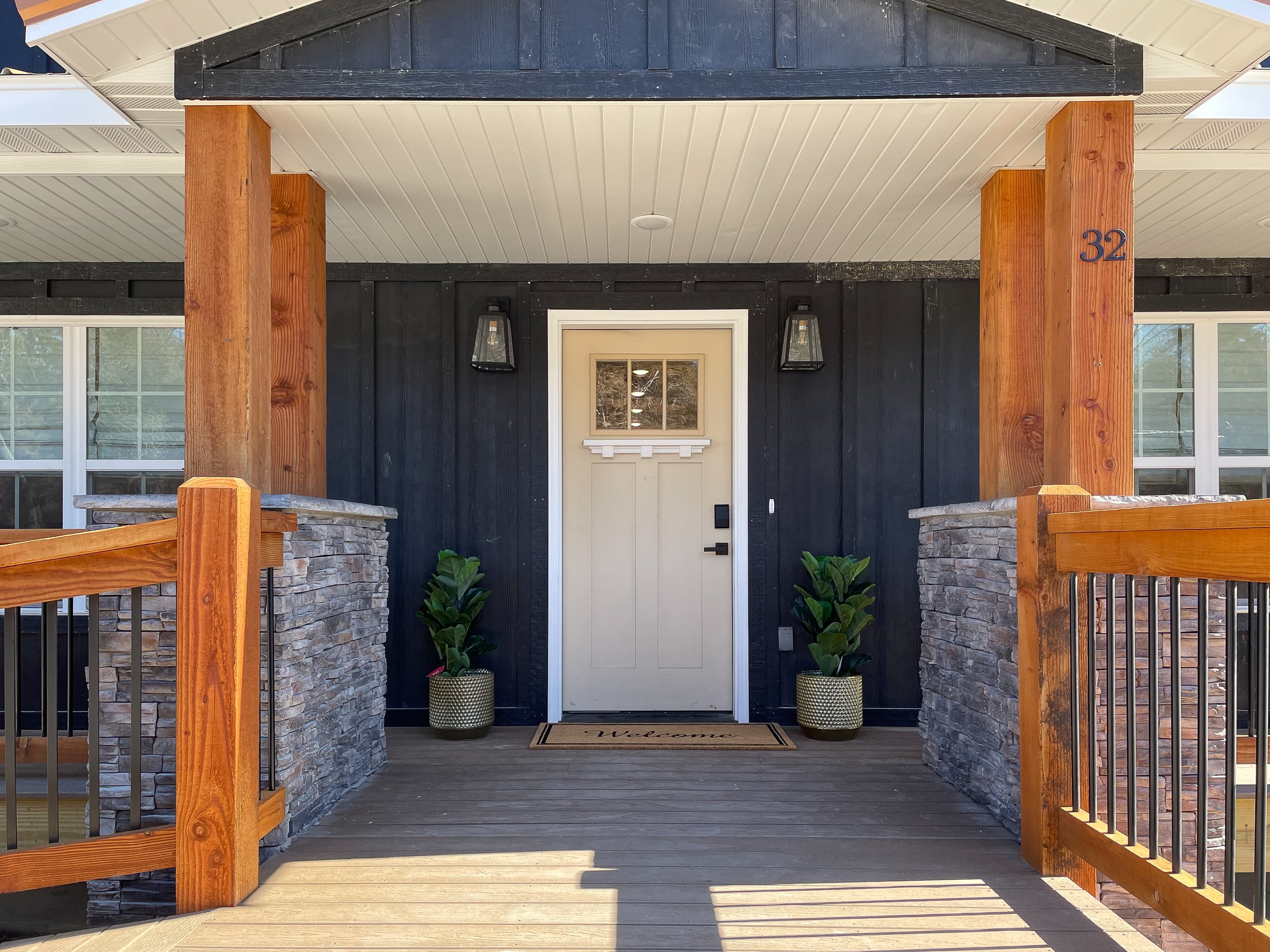 Main level front door entry