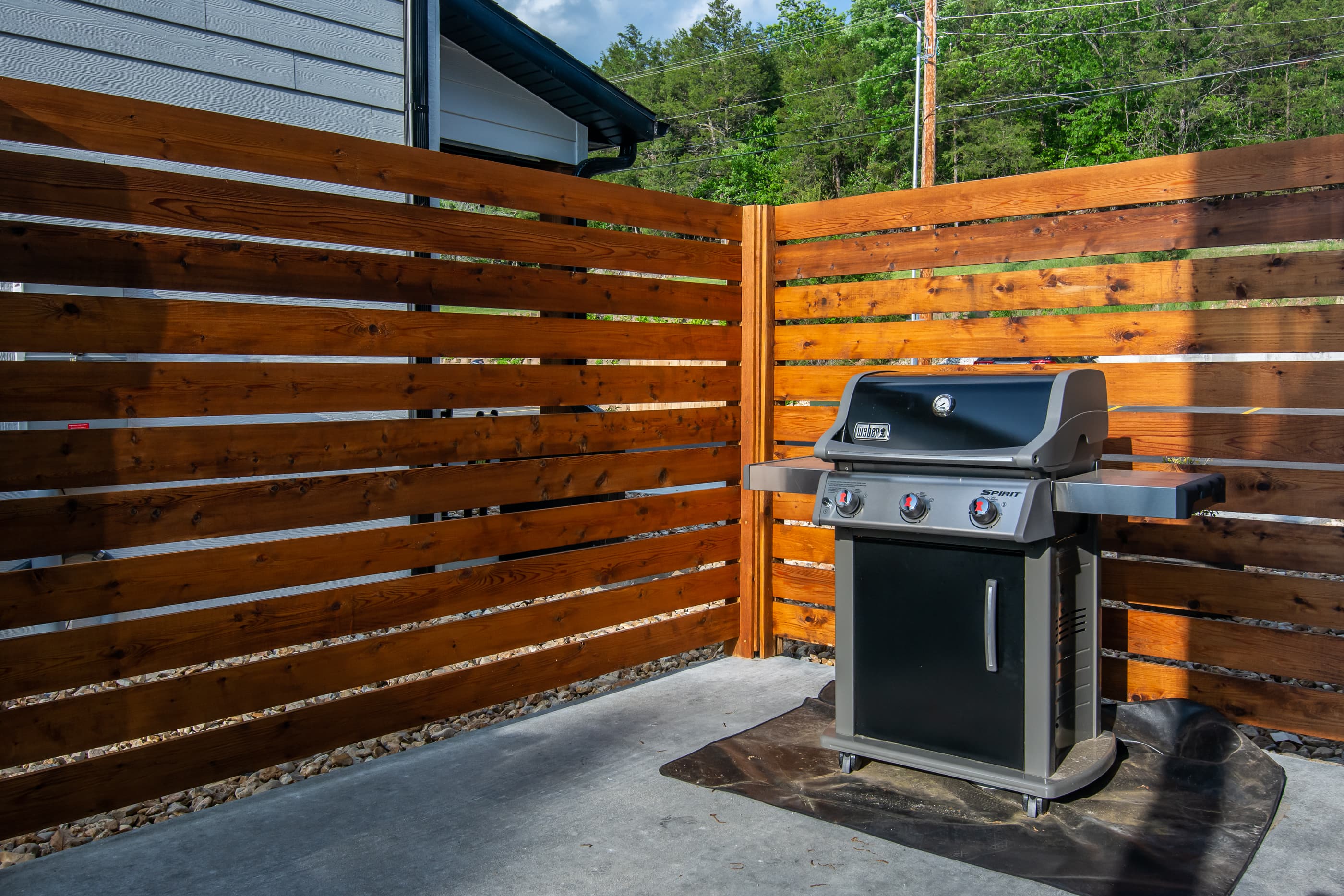 Main level patio with gas grill