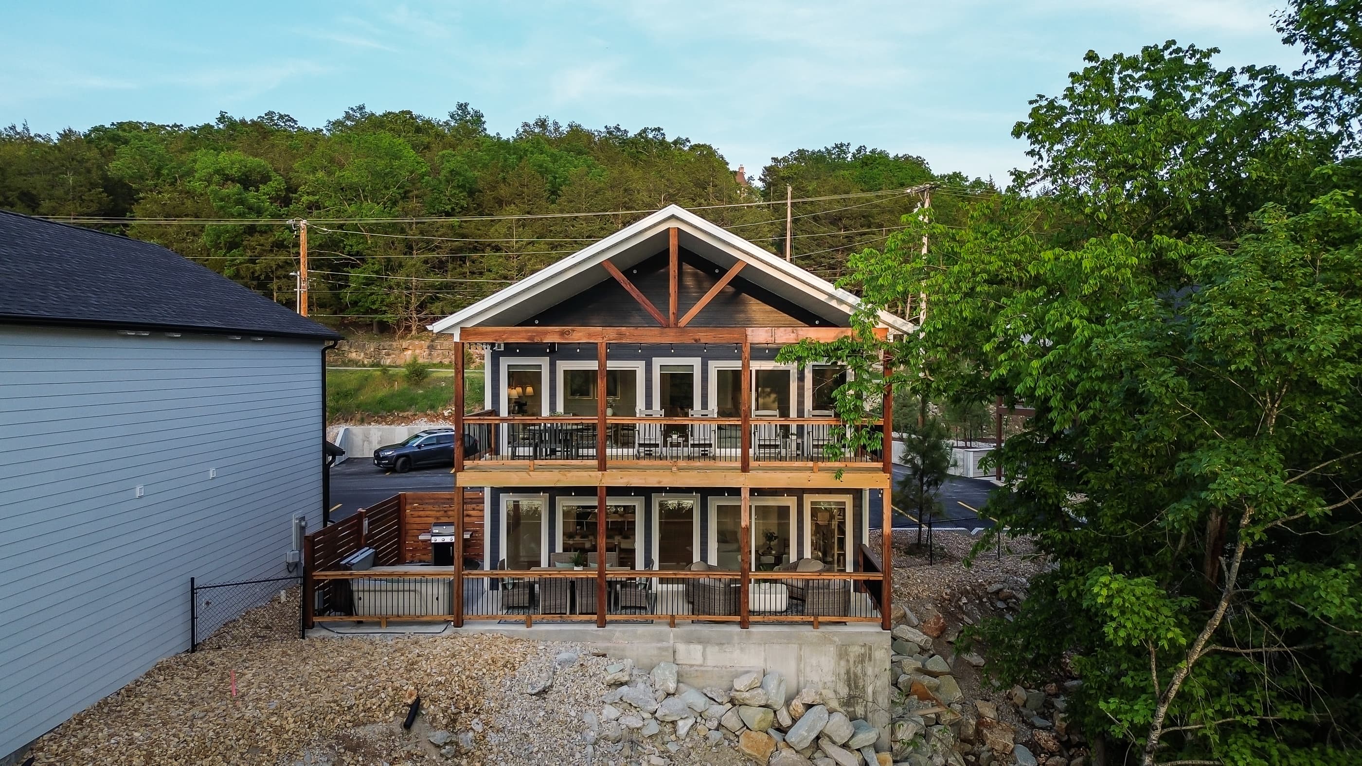 View of the back of the home