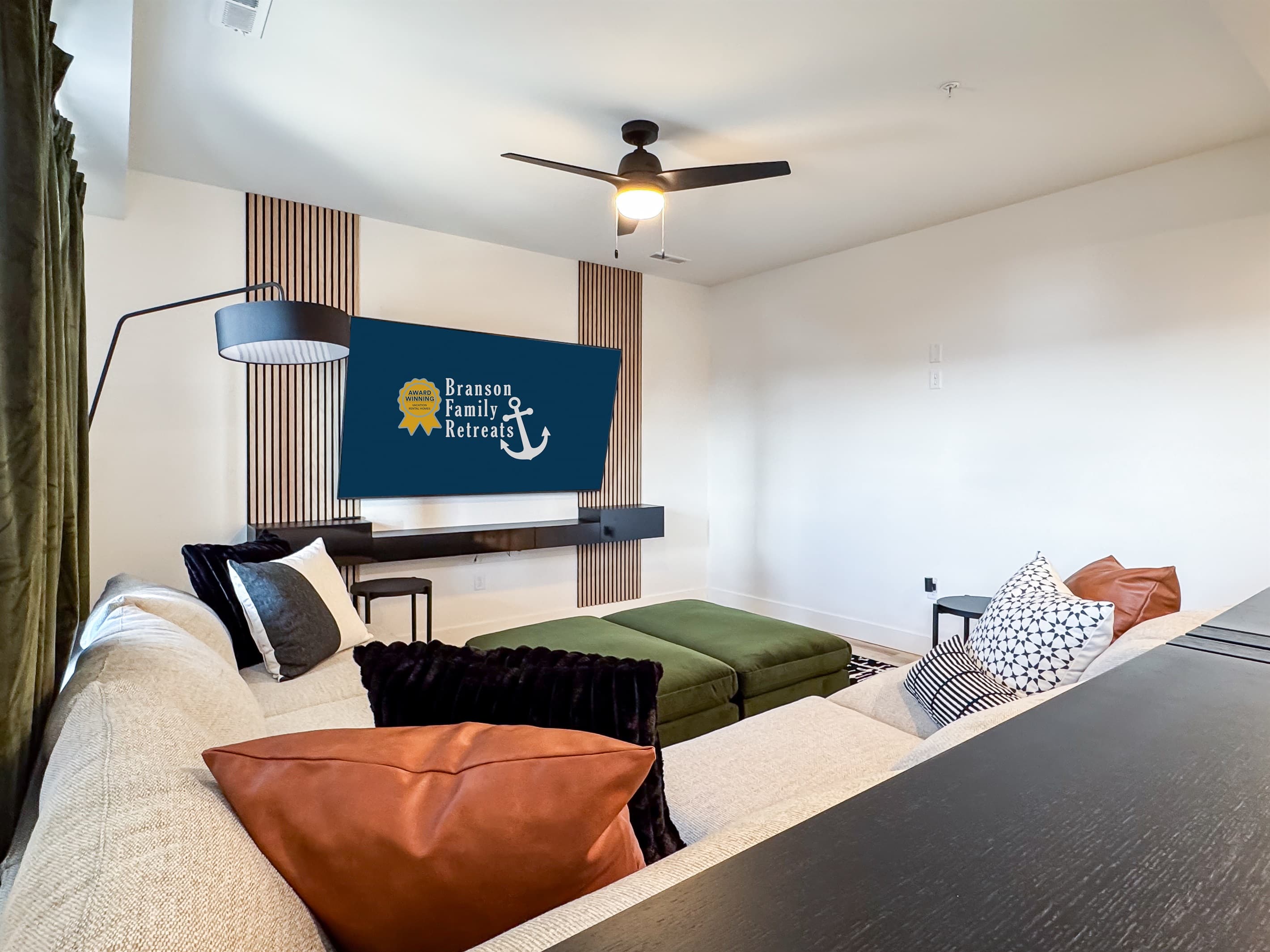 Family room with Tv