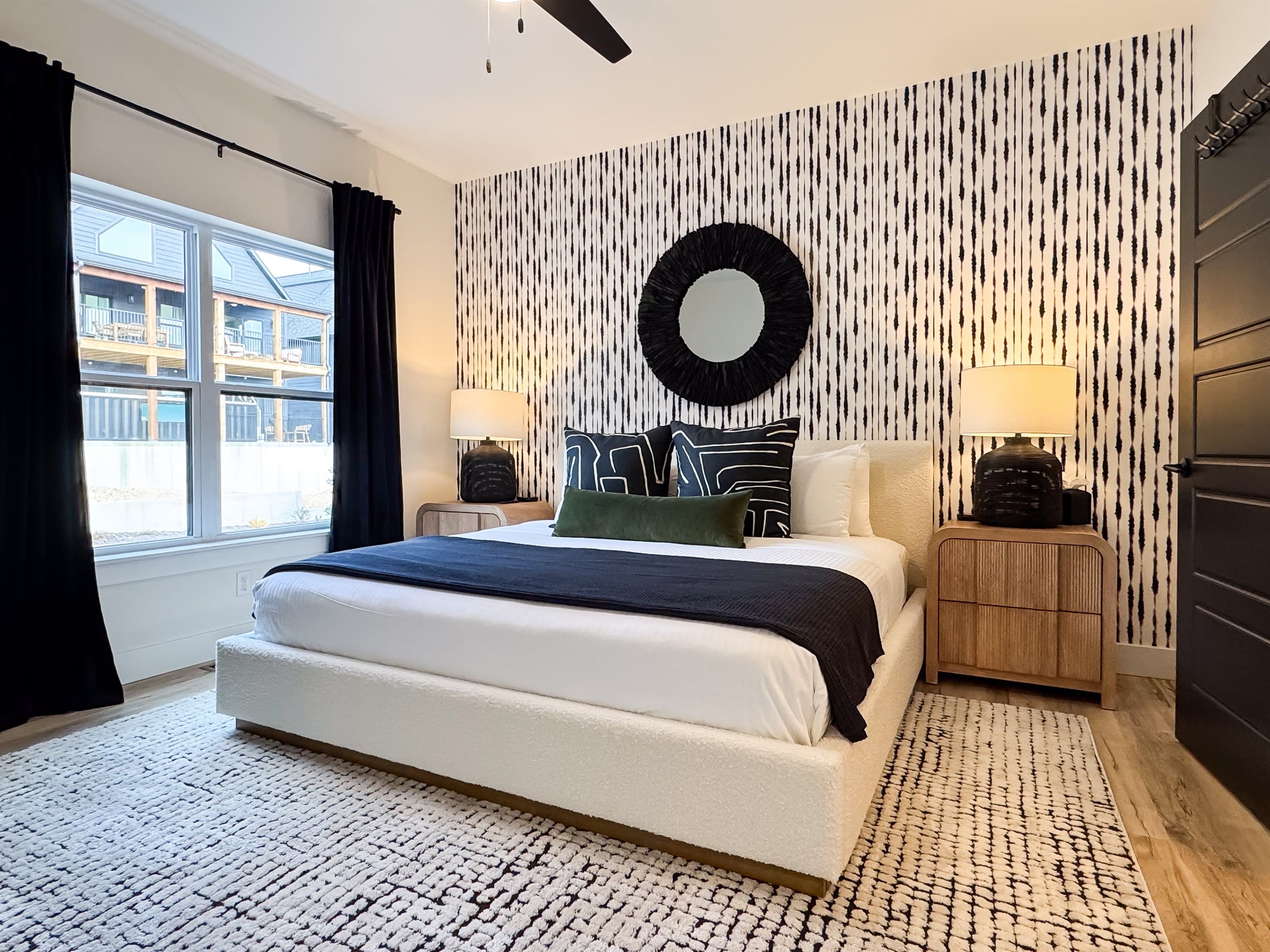 Bedroom 1 (Main level): King bed with en-suite bathroom
