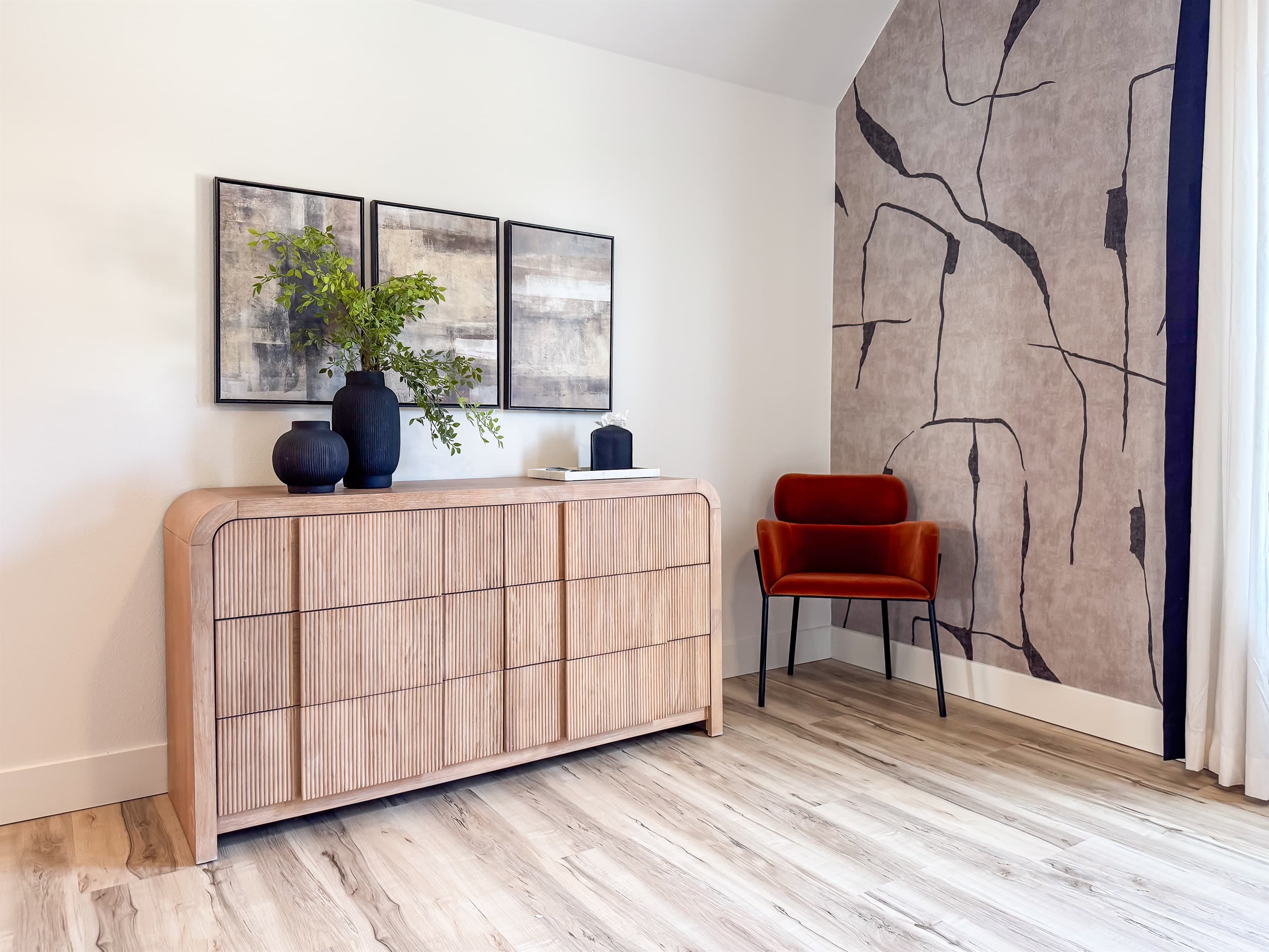 Bedroom 3: Dresser and chair