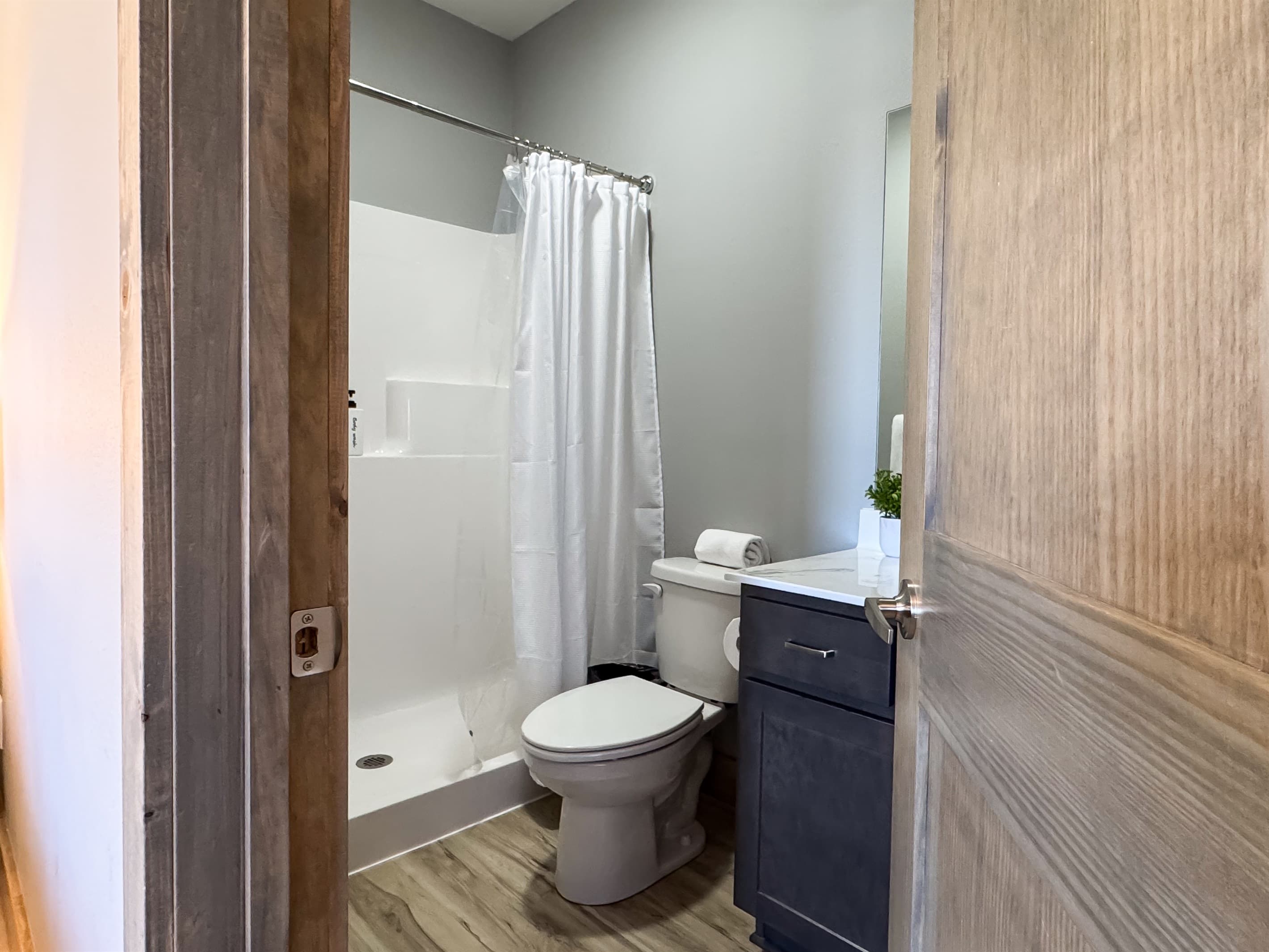 Bedroom 2 En-suite bathroom with low threshold shower