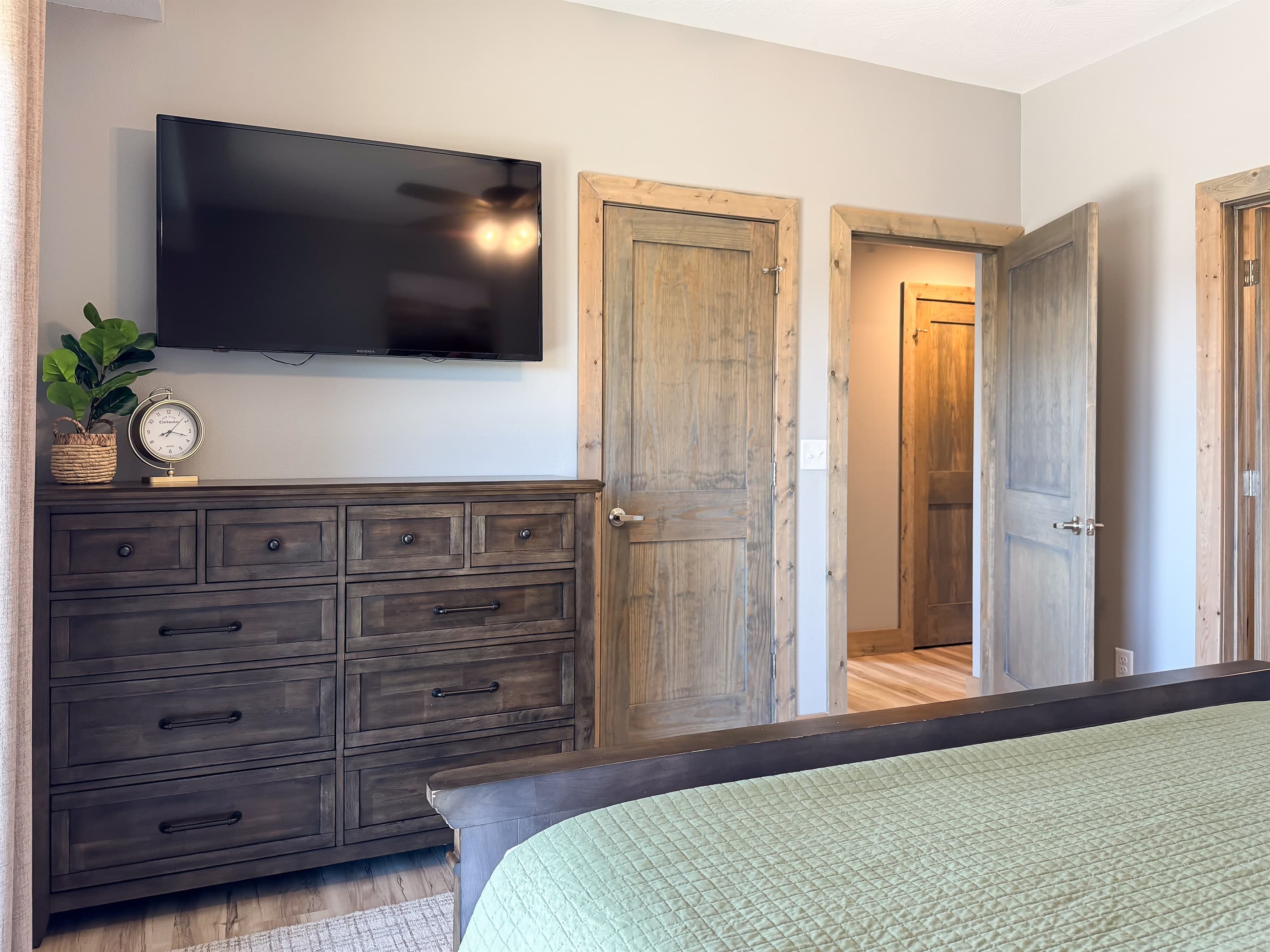 Bedroom 1 Dresser and flat screen TV
