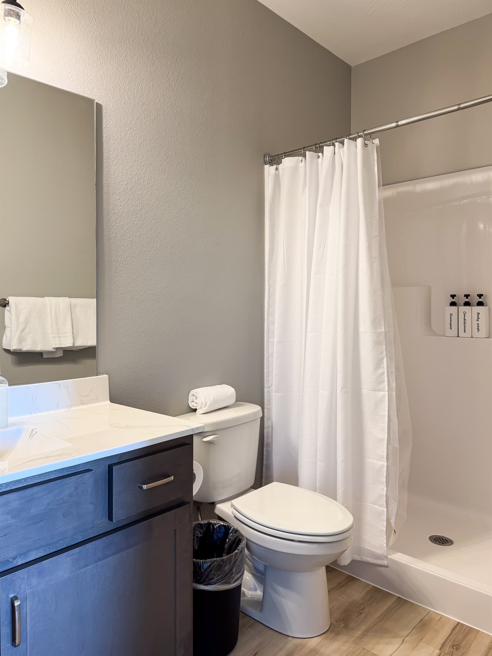Bedroom 1 En-suite bathroom with low threshold shower