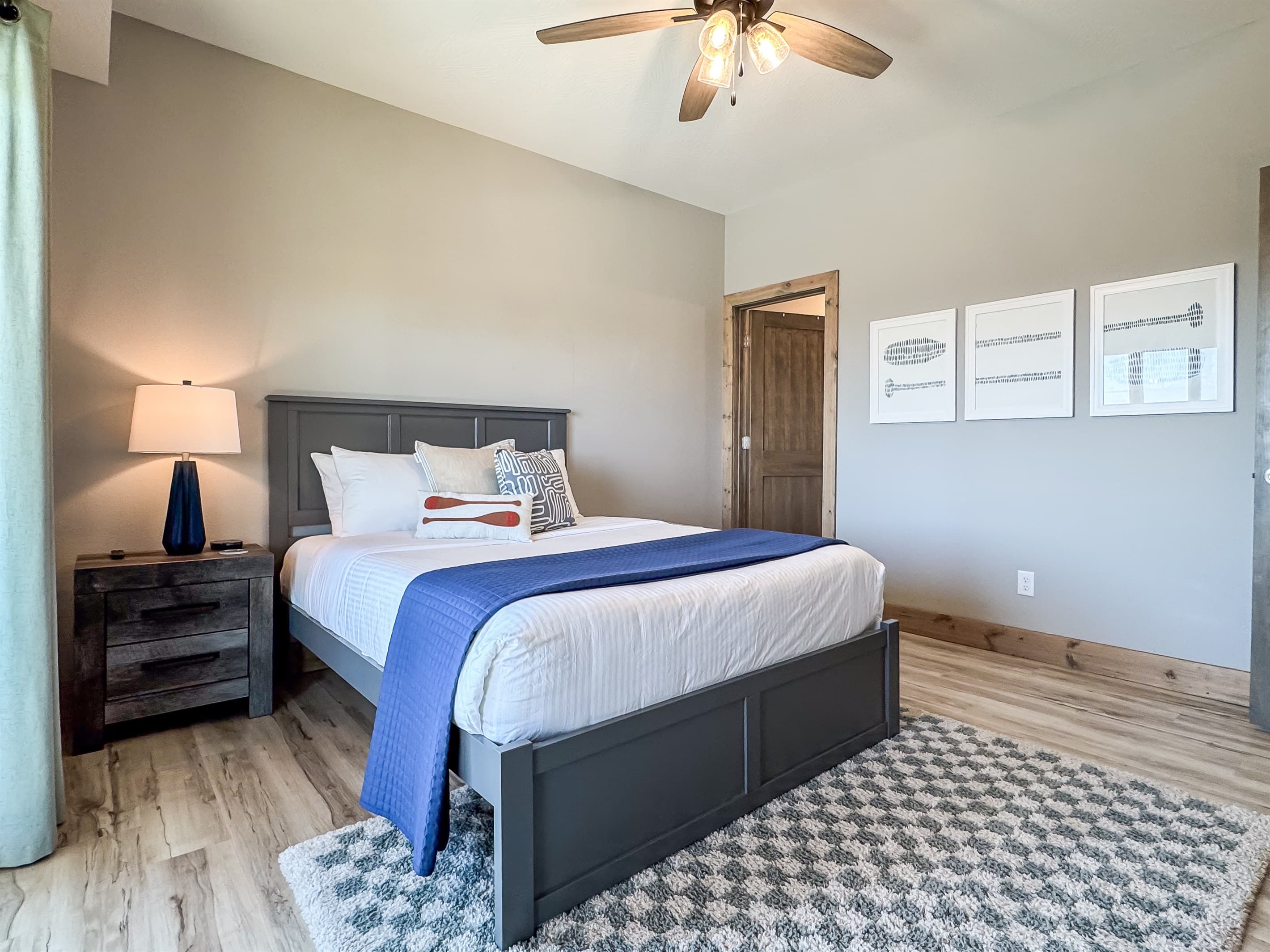 Bedroom 4 (lower level) with King bed with one nightstand