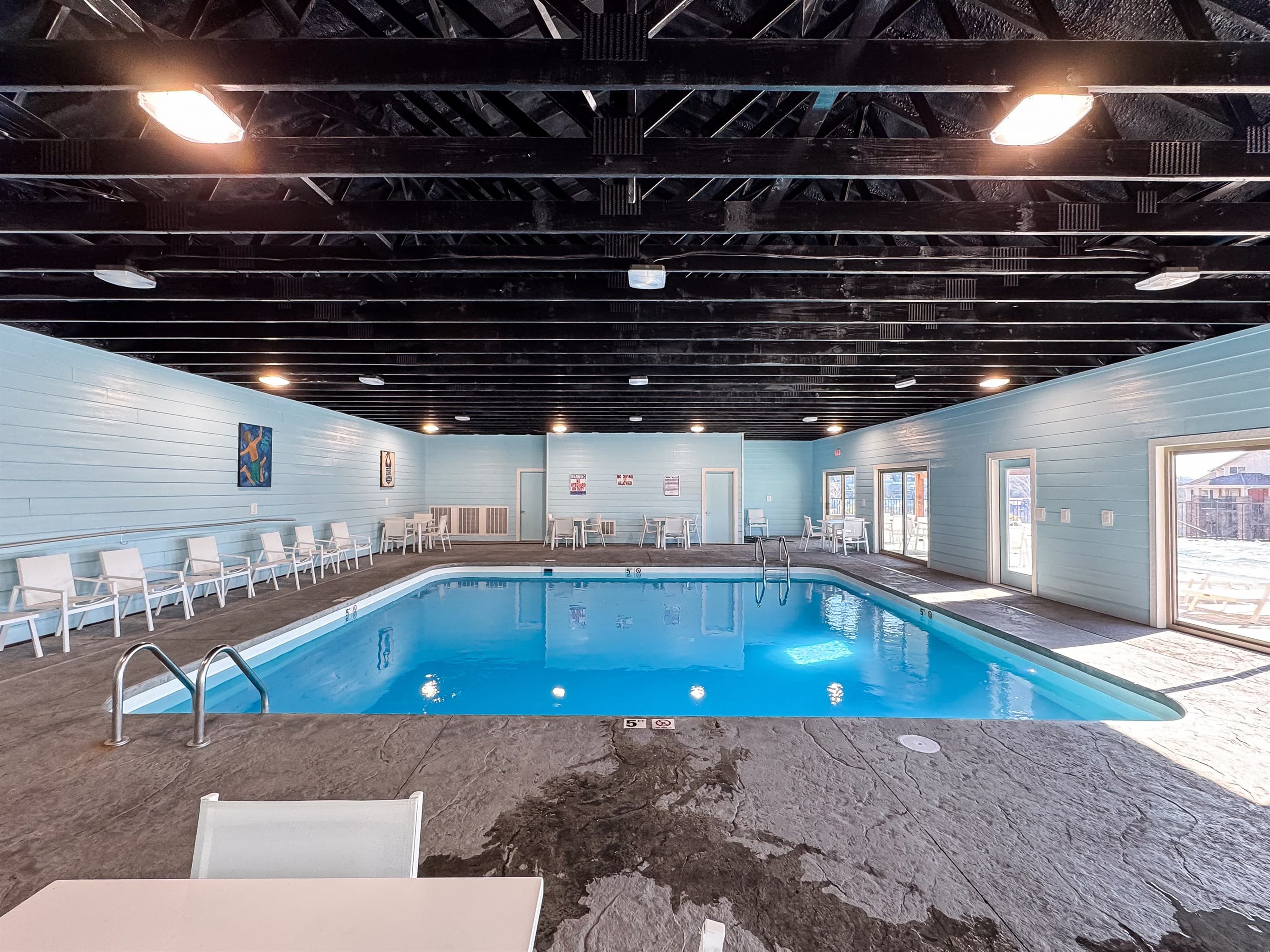 Indoor pool open all year around