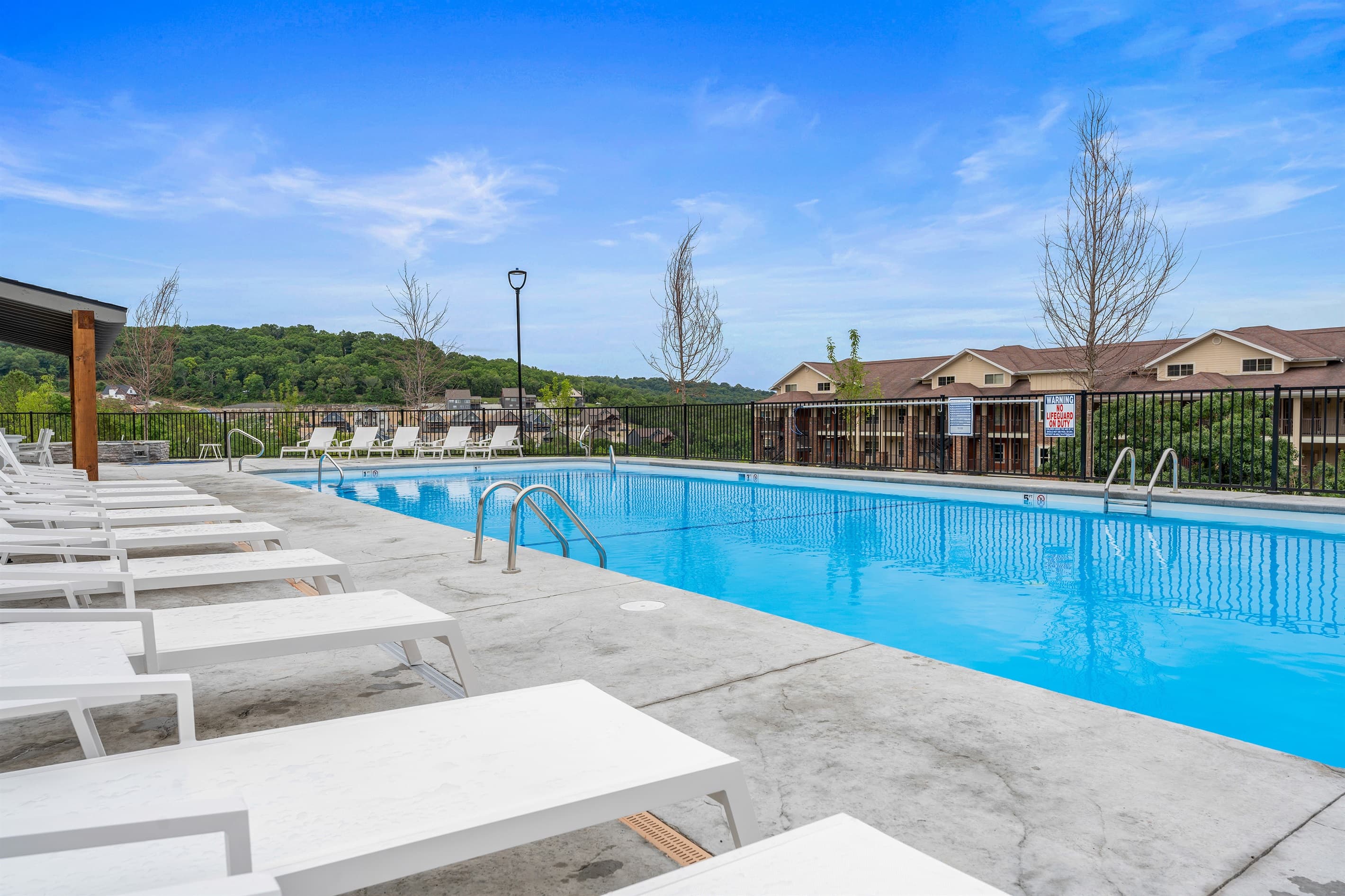 Scenic view from the outdoor pool area