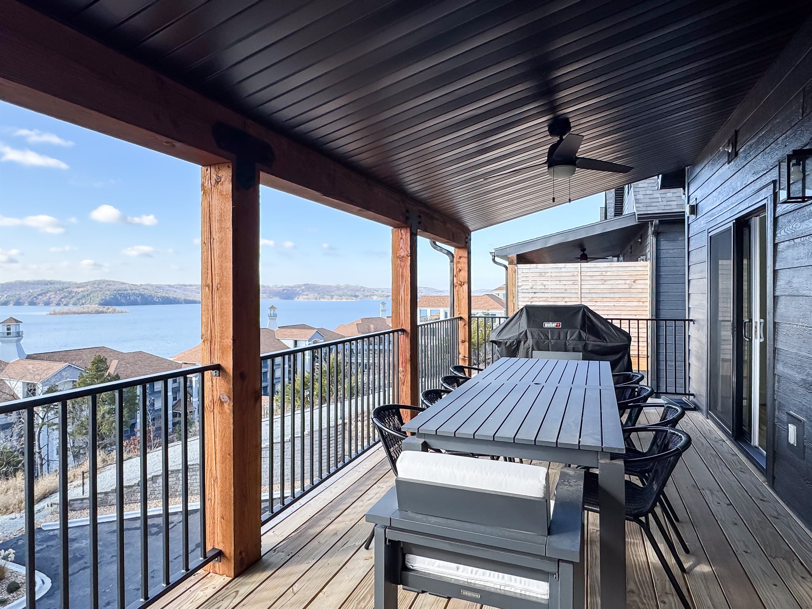 Dining area on deck