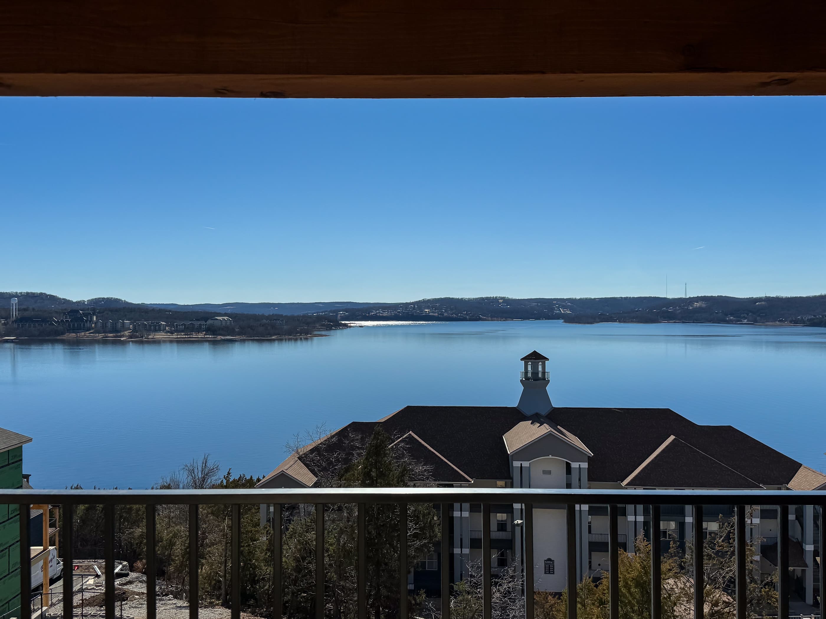 View of the lake from the house