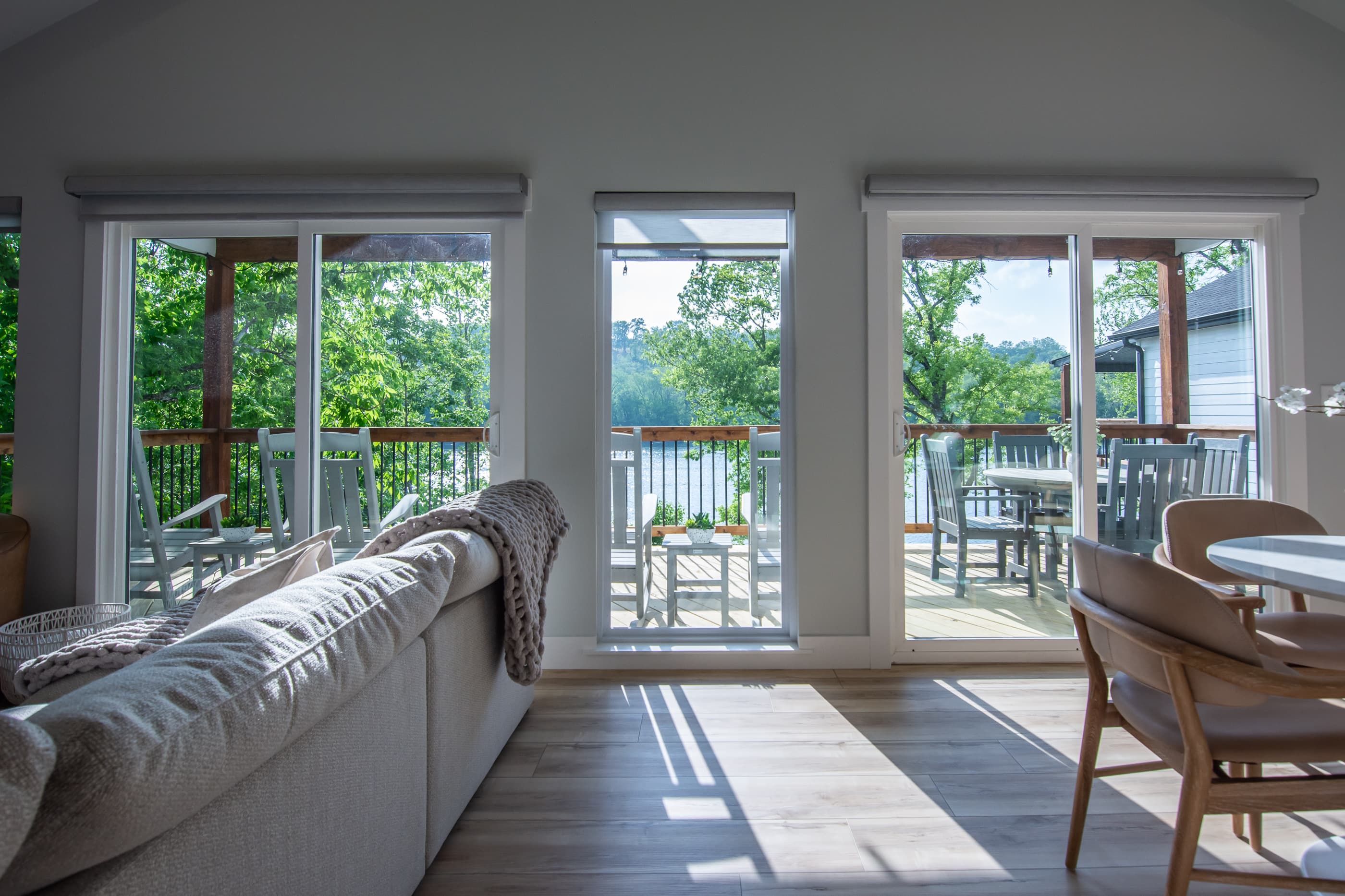 Upper level great room with a gorgeous view