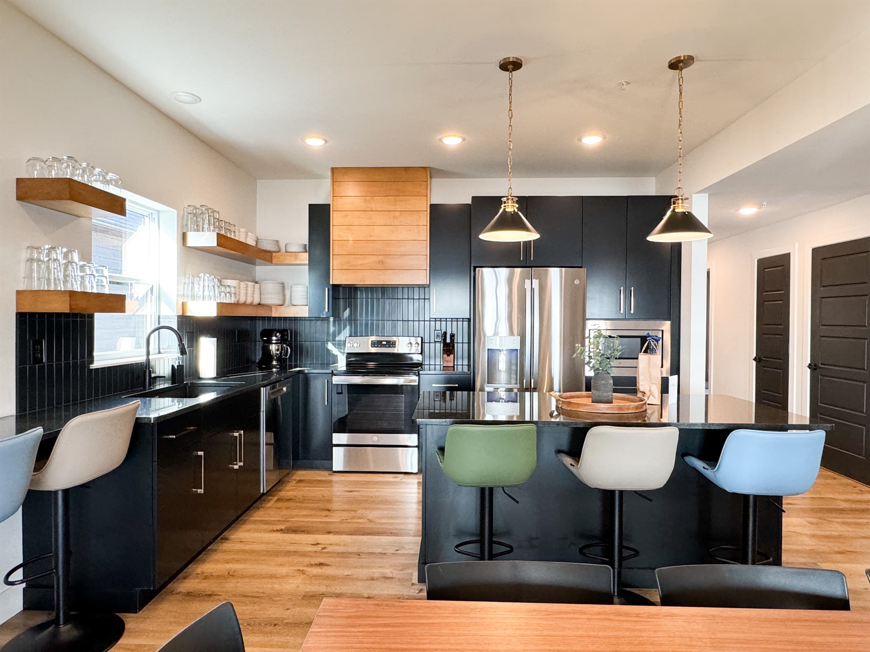 Open concept for kitchen easy to host or serve