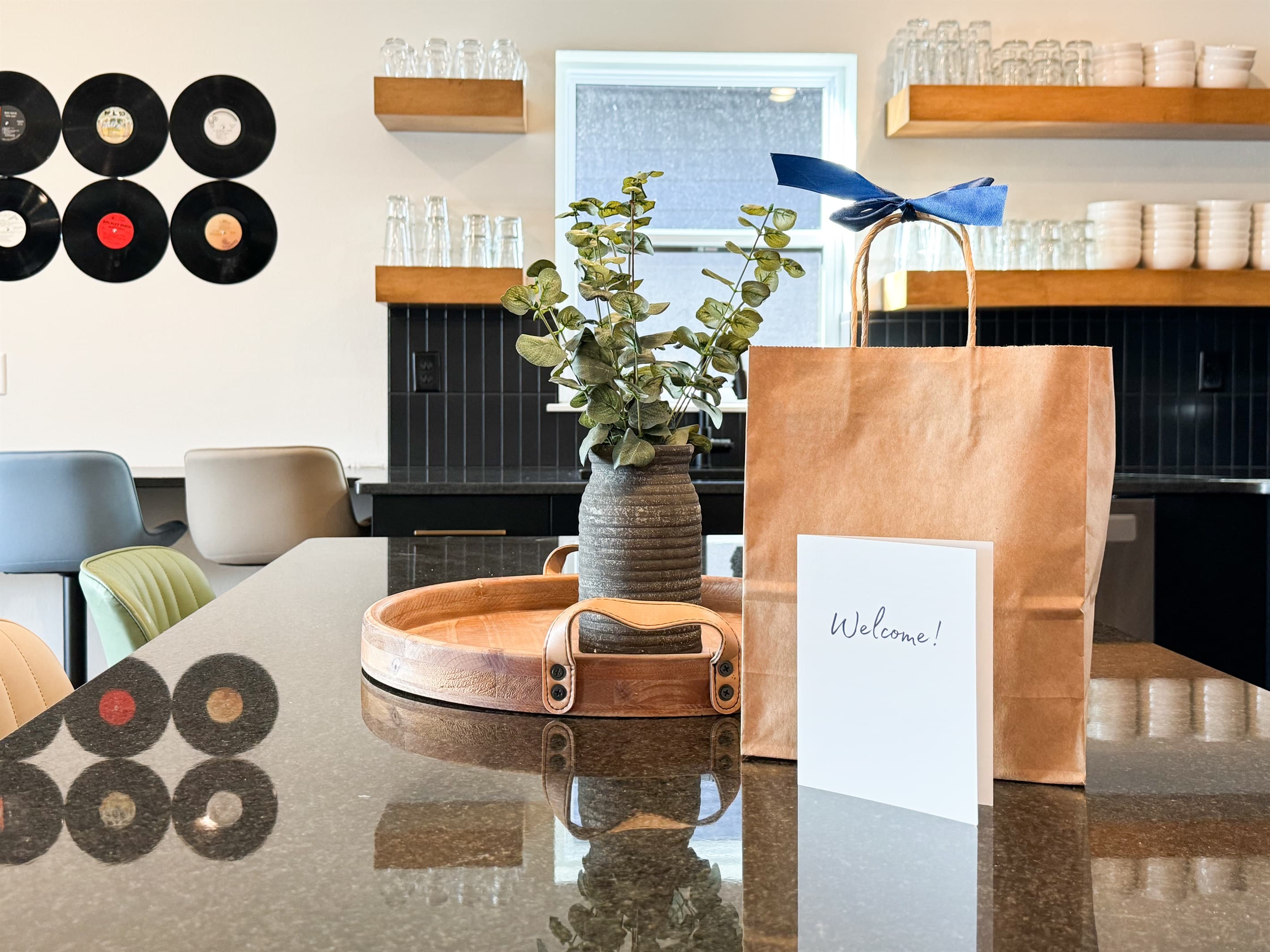 Welcome bag to welcome you into this lovely home
