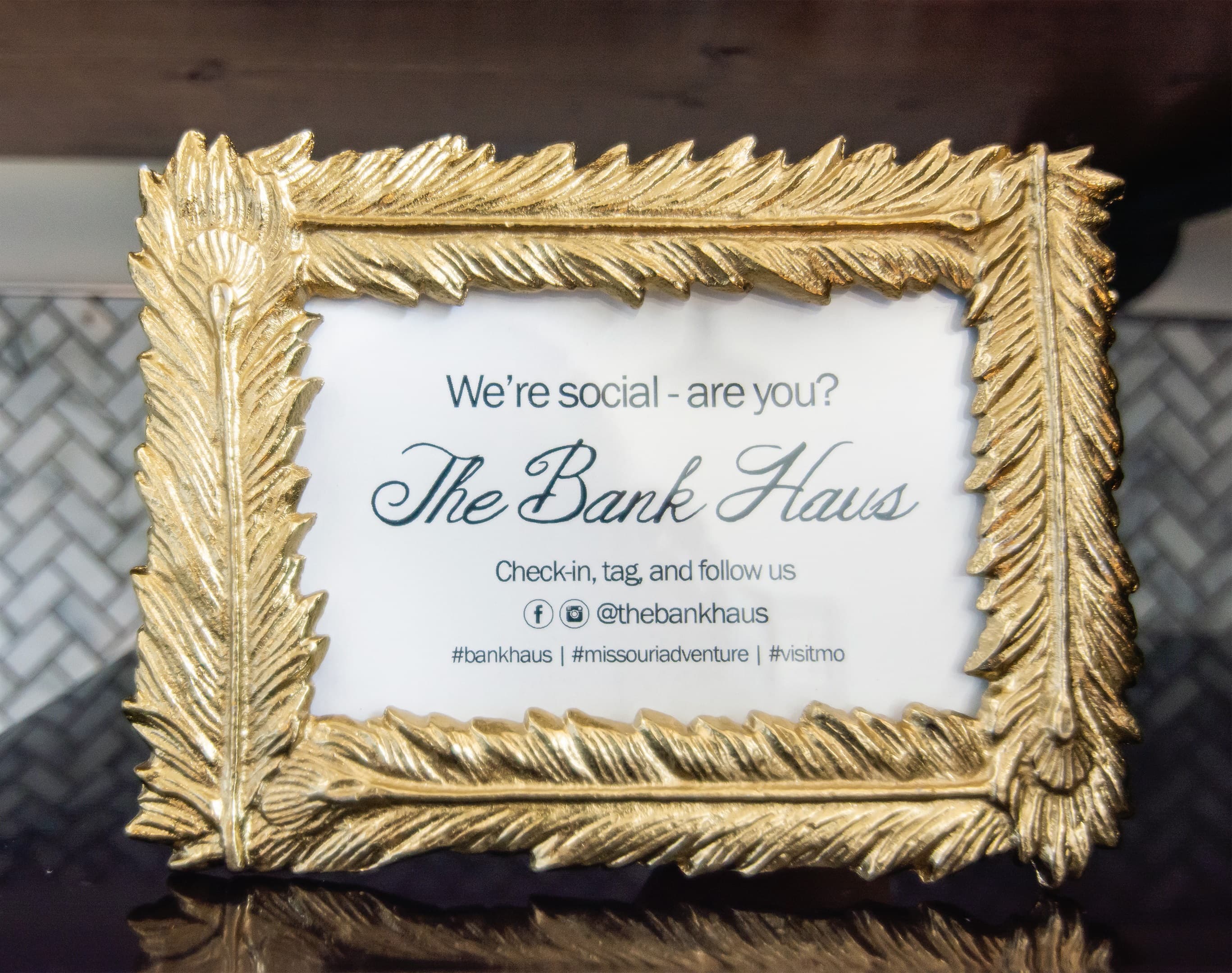 Follow us on social media @thebankhaus